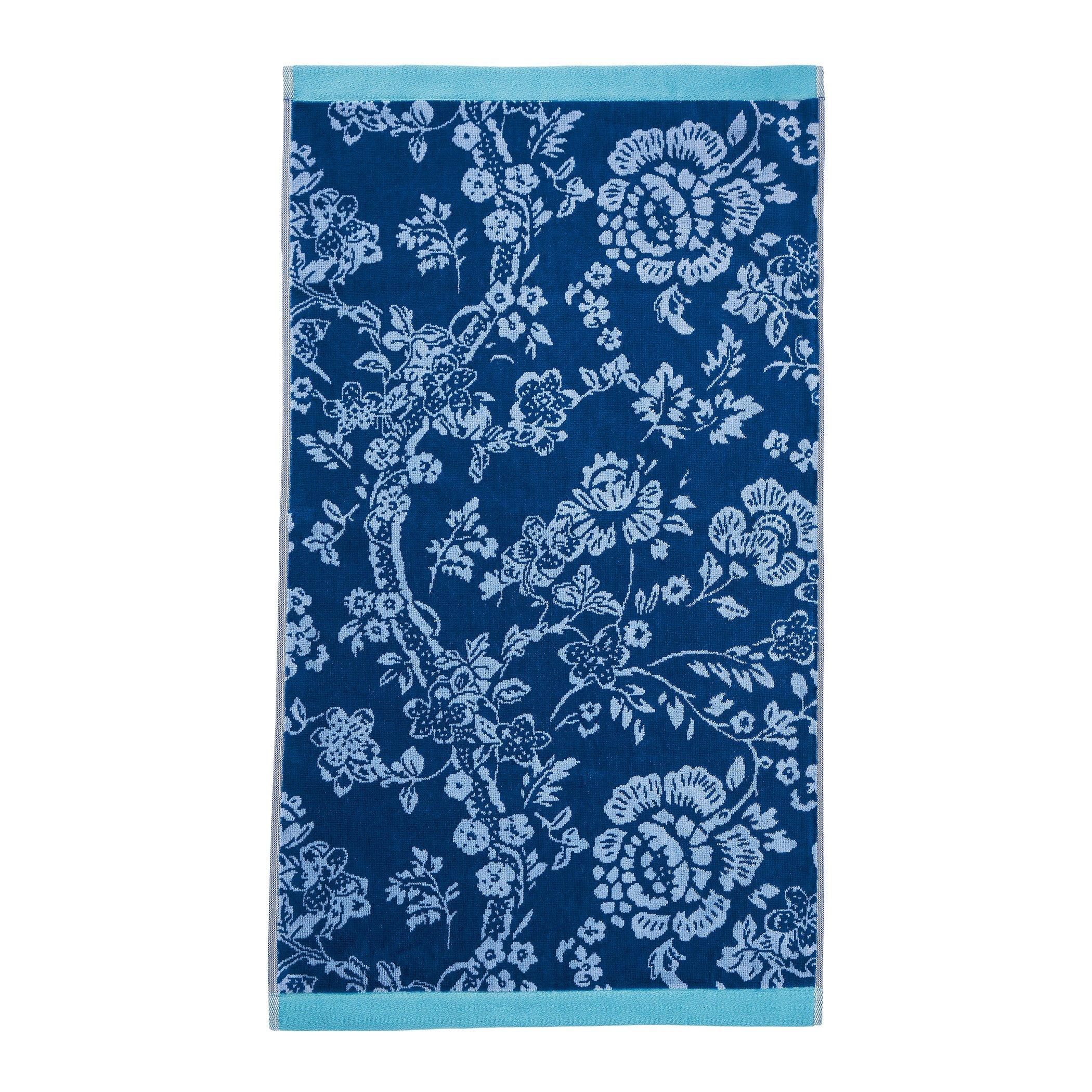 Cobalt - English Heritage - Eagle House Damask Hand Towel - 2