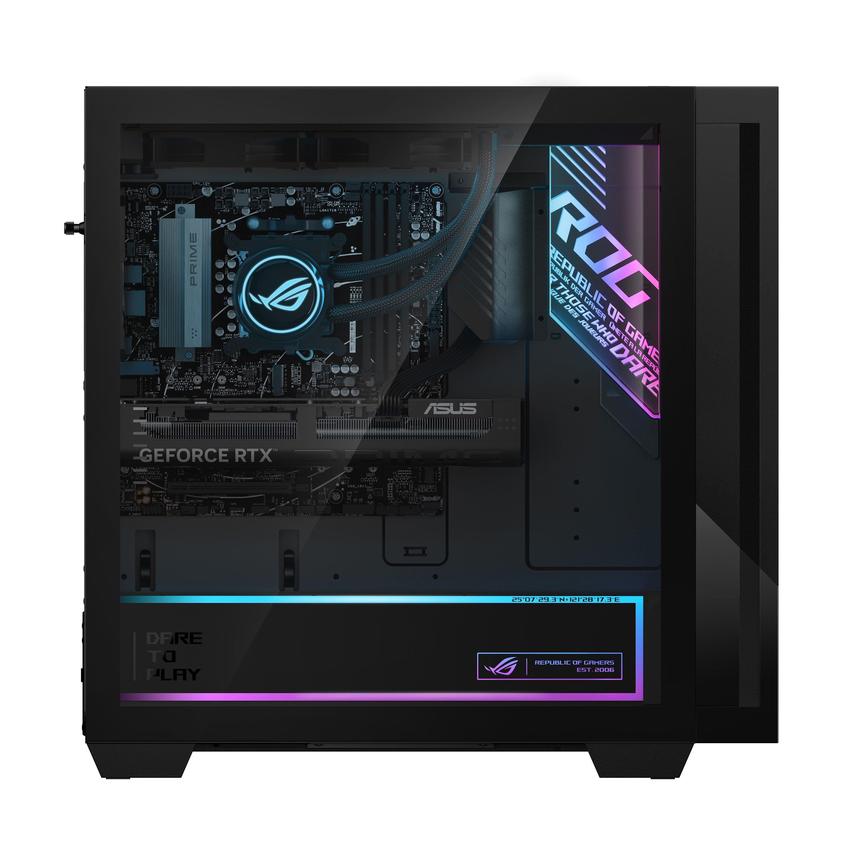 Schwarz - ASUS - ASUS ROG G700 RTX 5080 Gaming PC - AMD Ryzen 7 9800X3D 64GB DDR5 2TB SSD - 2