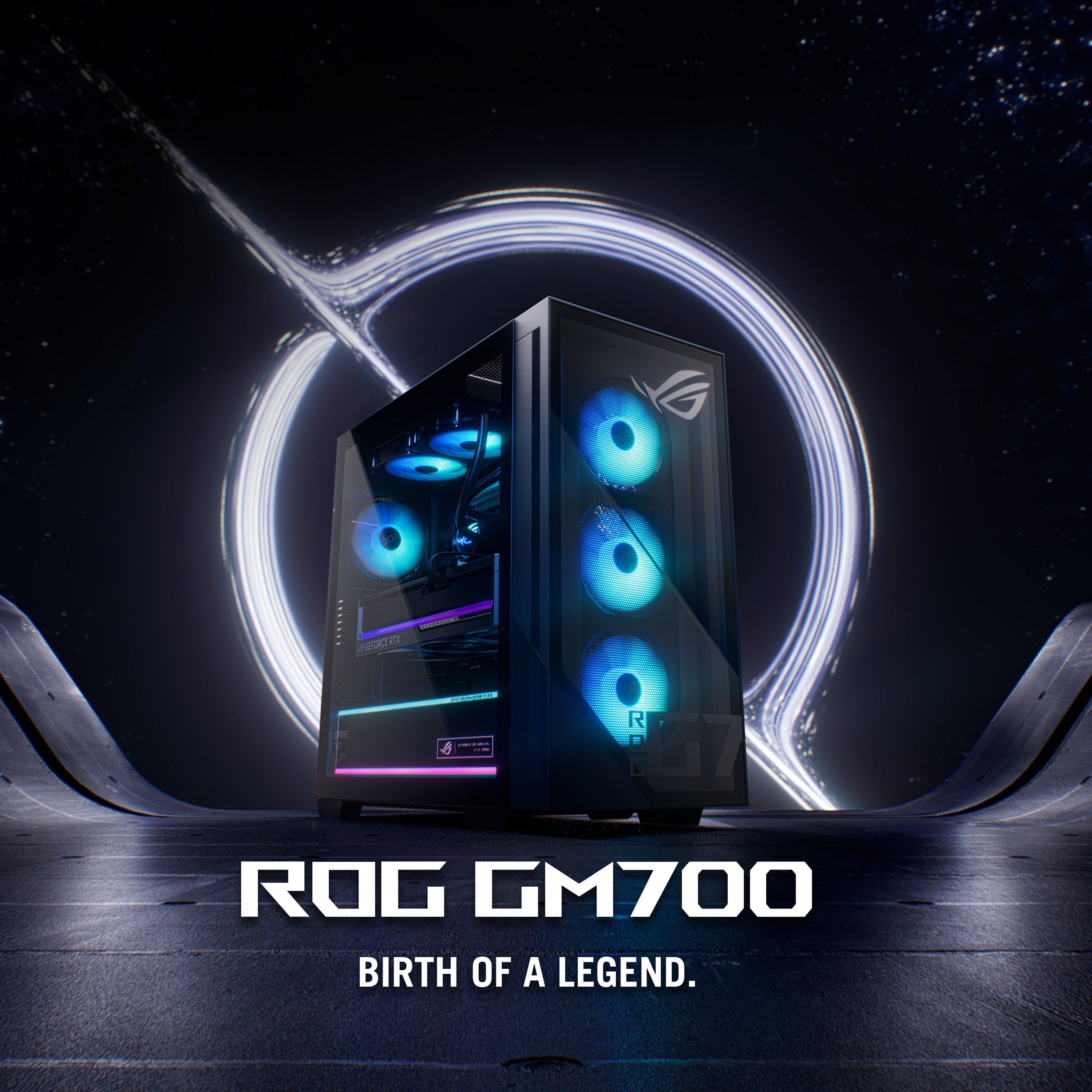 Schwarz - ASUS - ASUS ROG G700 RTX 5080 Gaming PC - AMD Ryzen 7 9800X3D 64GB DDR5 2TB SSD - 5