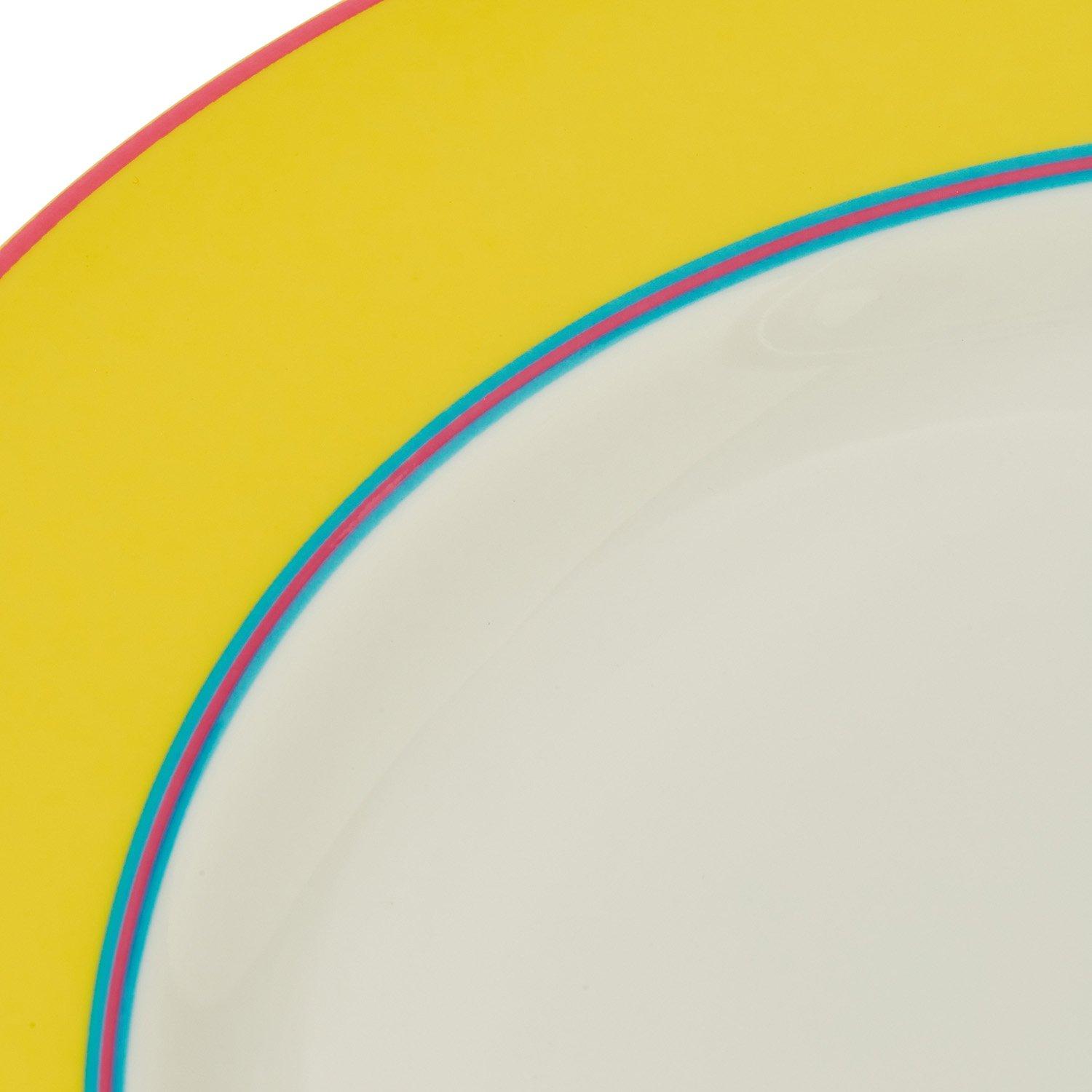 Yellow - Spode Kit Kemp - Kit Kemp Calypso 4 Yellow Side Plates - 5