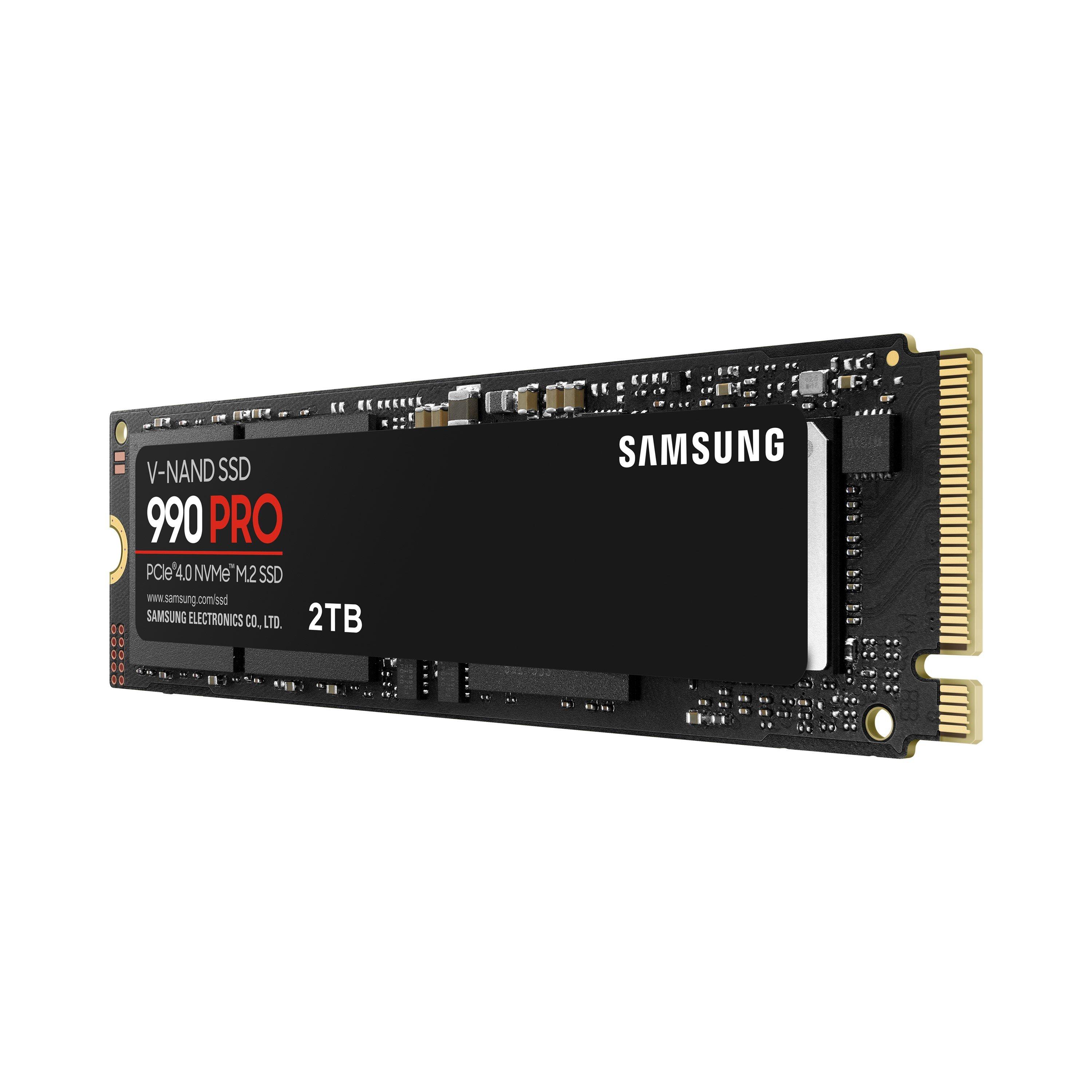 Schwarz - Samsung - 990 PRO NVMe M.2 SSD 2TB PCIe 4.0 7450 MB/s read 6900 MB/s write Internal SSD - 9