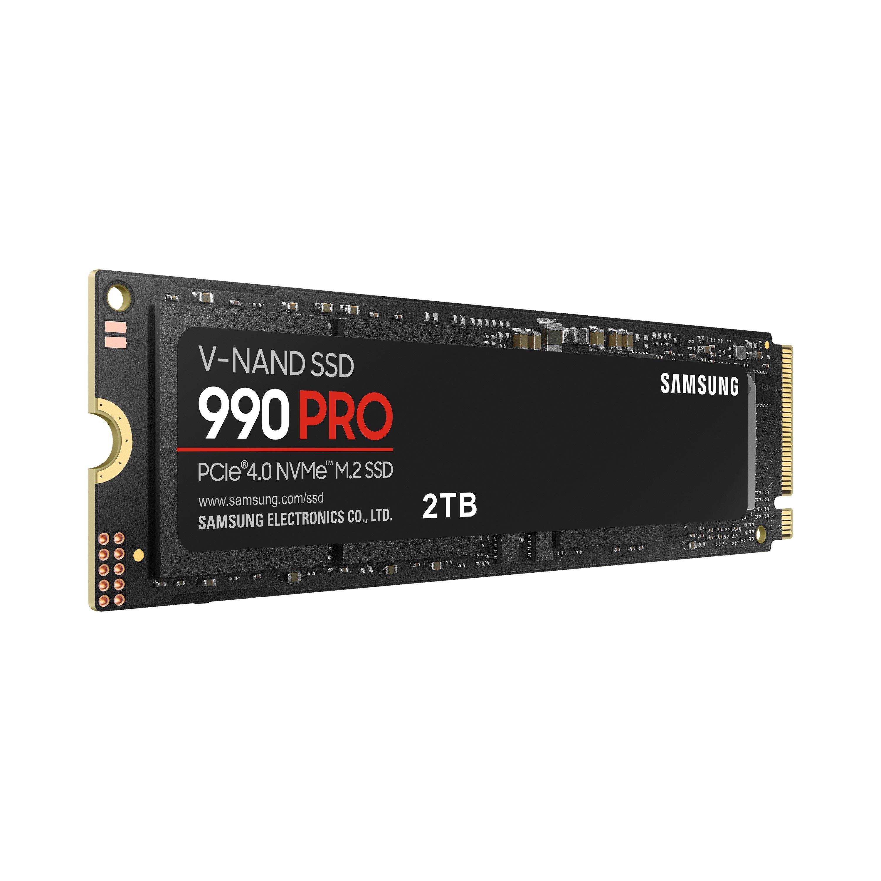 Schwarz - Samsung - 990 PRO NVMe M.2 SSD 2TB PCIe 4.0 7450 MB/s read 6900 MB/s write Internal SSD - 10