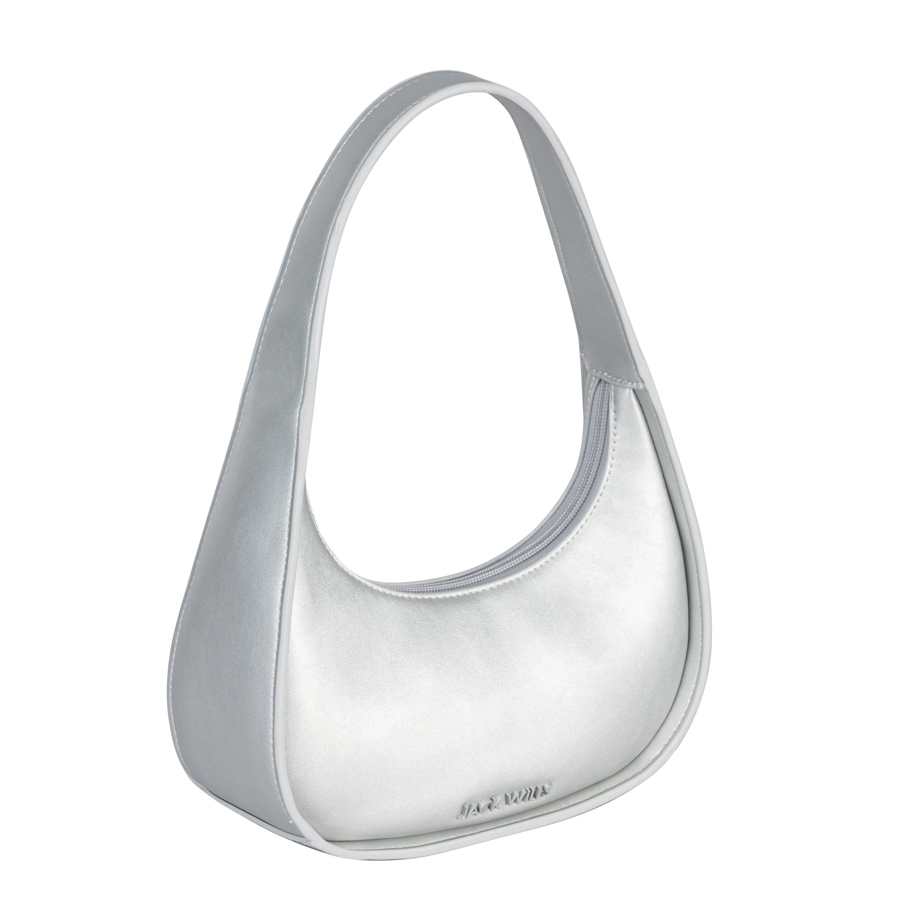 Silver - Jack Wills - Wide Strap Shoulder Bag - 5