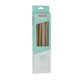 Typhoon Bamboo Reusable Straws & Cleaner