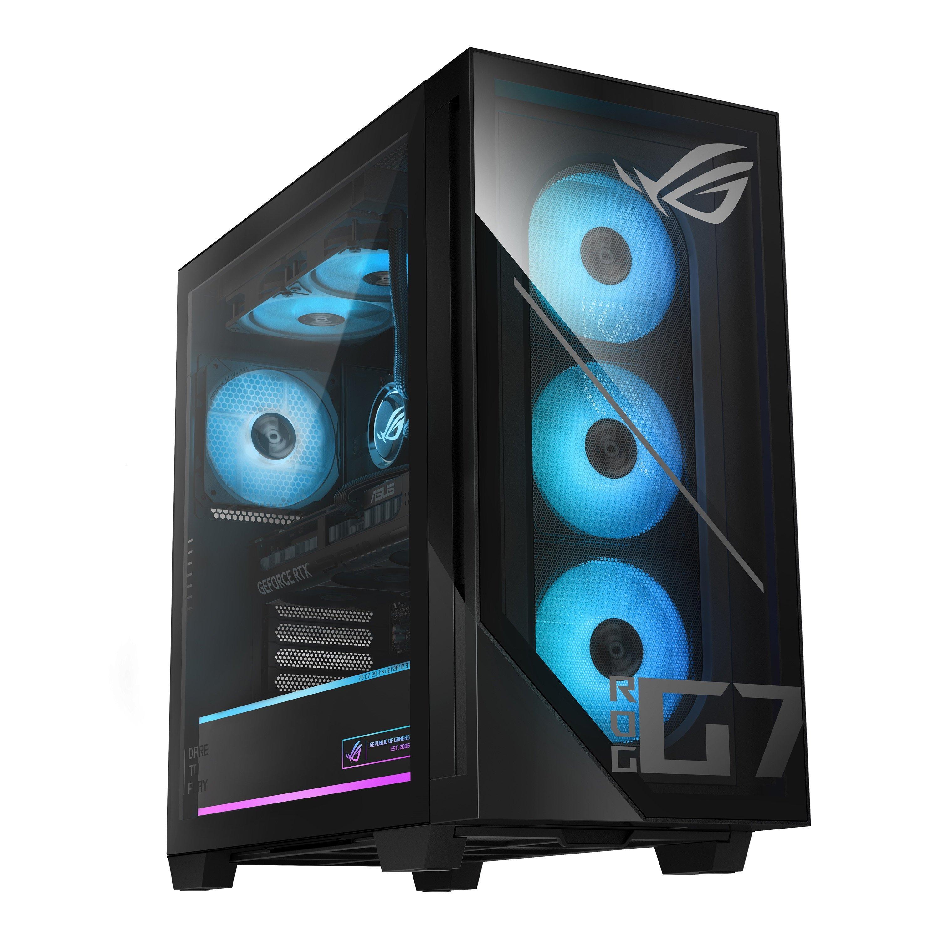 Black - ASUS - ASUS ROG G700 RTX 5070 Gaming PC AMD Ryzen 7 8700F 16GB DDR5 1TB SSD - 1