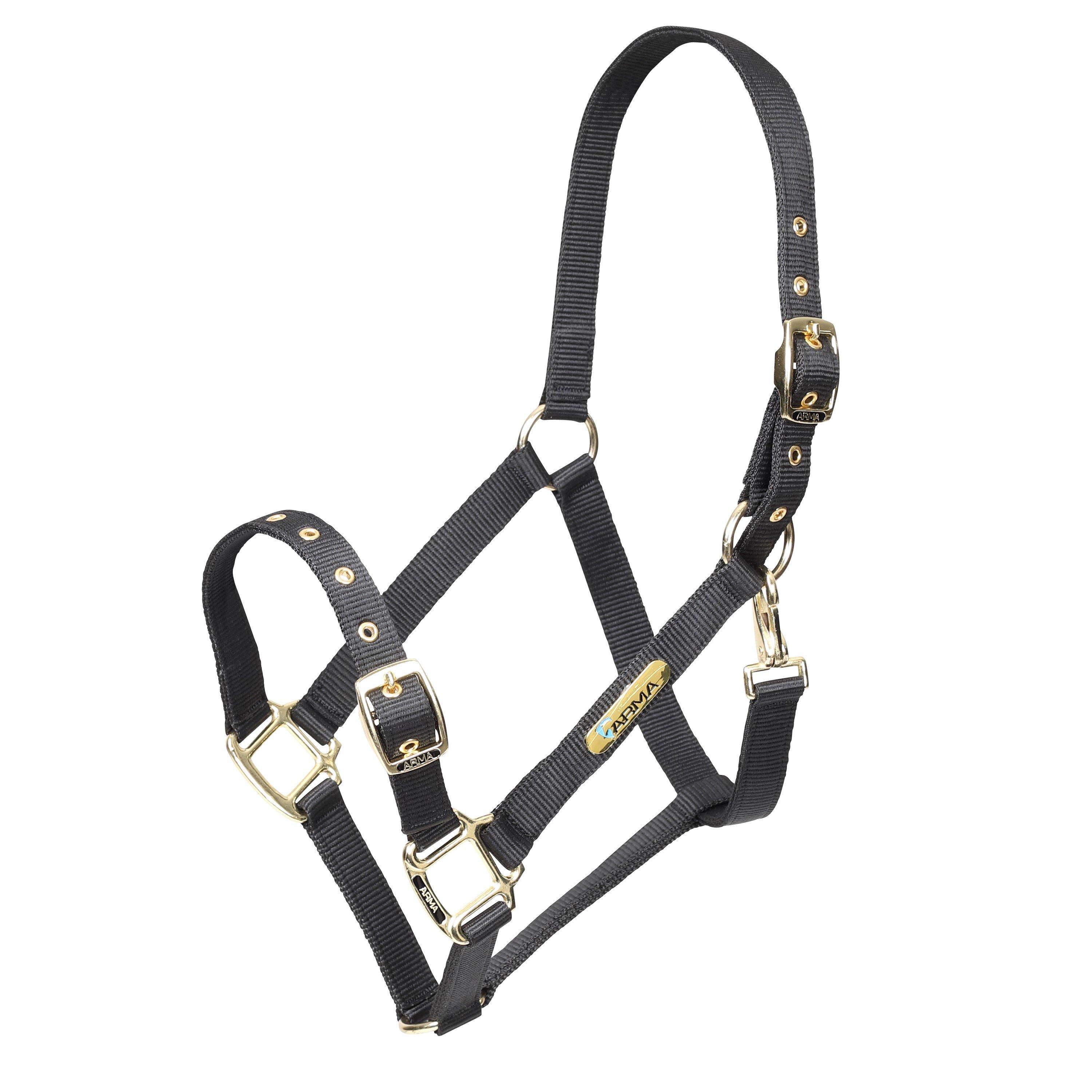 Zwart - Arma - Adjustable Headcollar