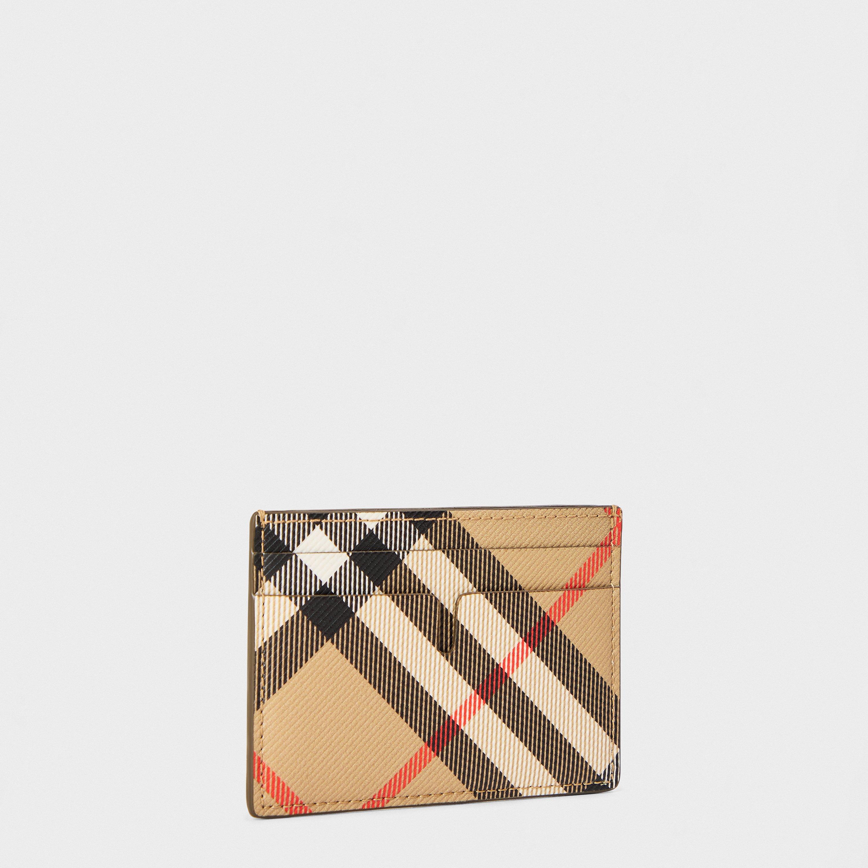 Beige - Burberry - Men's Burberry Check Card Holder - 2