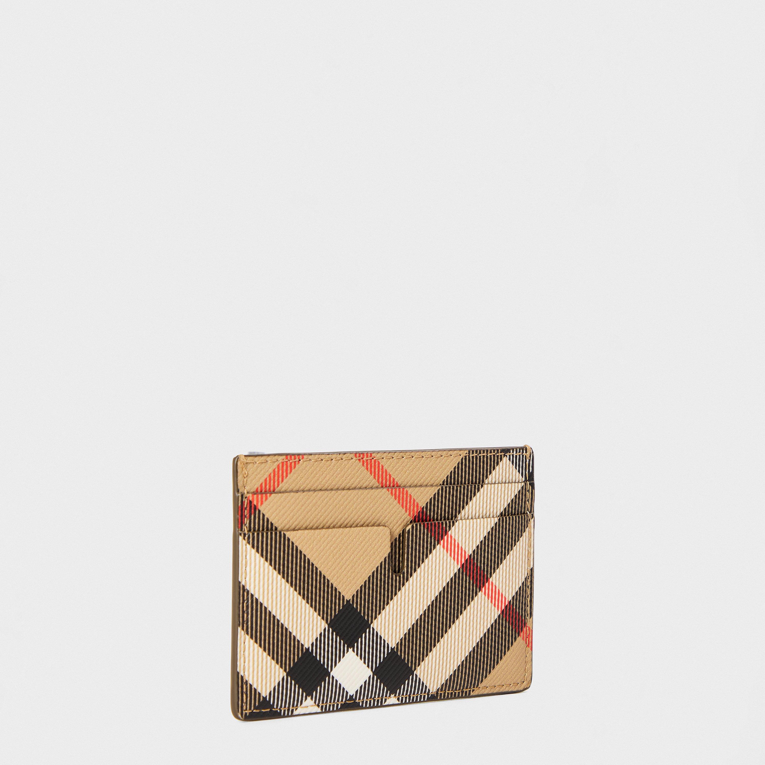Beige - Burberry - Men's Burberry Check Card Holder - 3