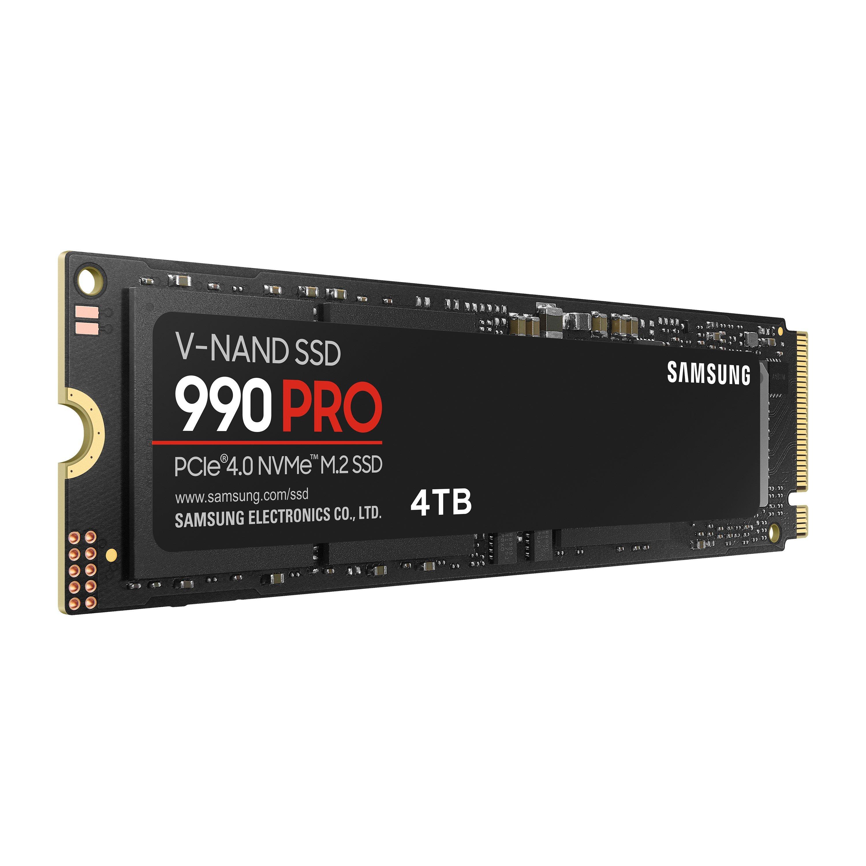Schwarz - Samsung - 990 PRO NVMe M.2 SSD 4 TB PCIe 4.0 7450 MB/s read 6900 MB/s write Internal SSD - 11