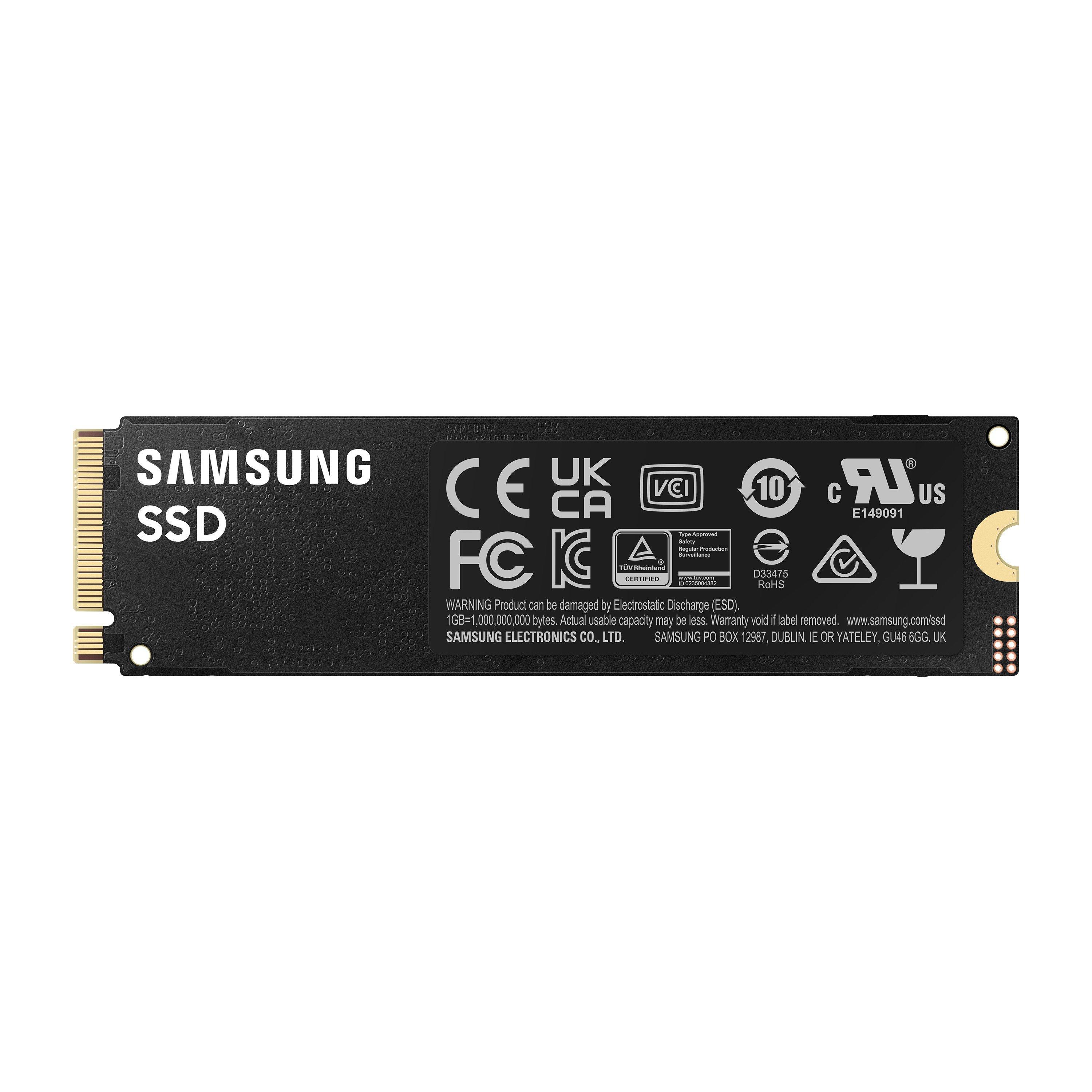 Schwarz - Samsung - 990 PRO NVMe M.2 SSD 4 TB PCIe 4.0 7450 MB/s read 6900 MB/s write Internal SSD - 9