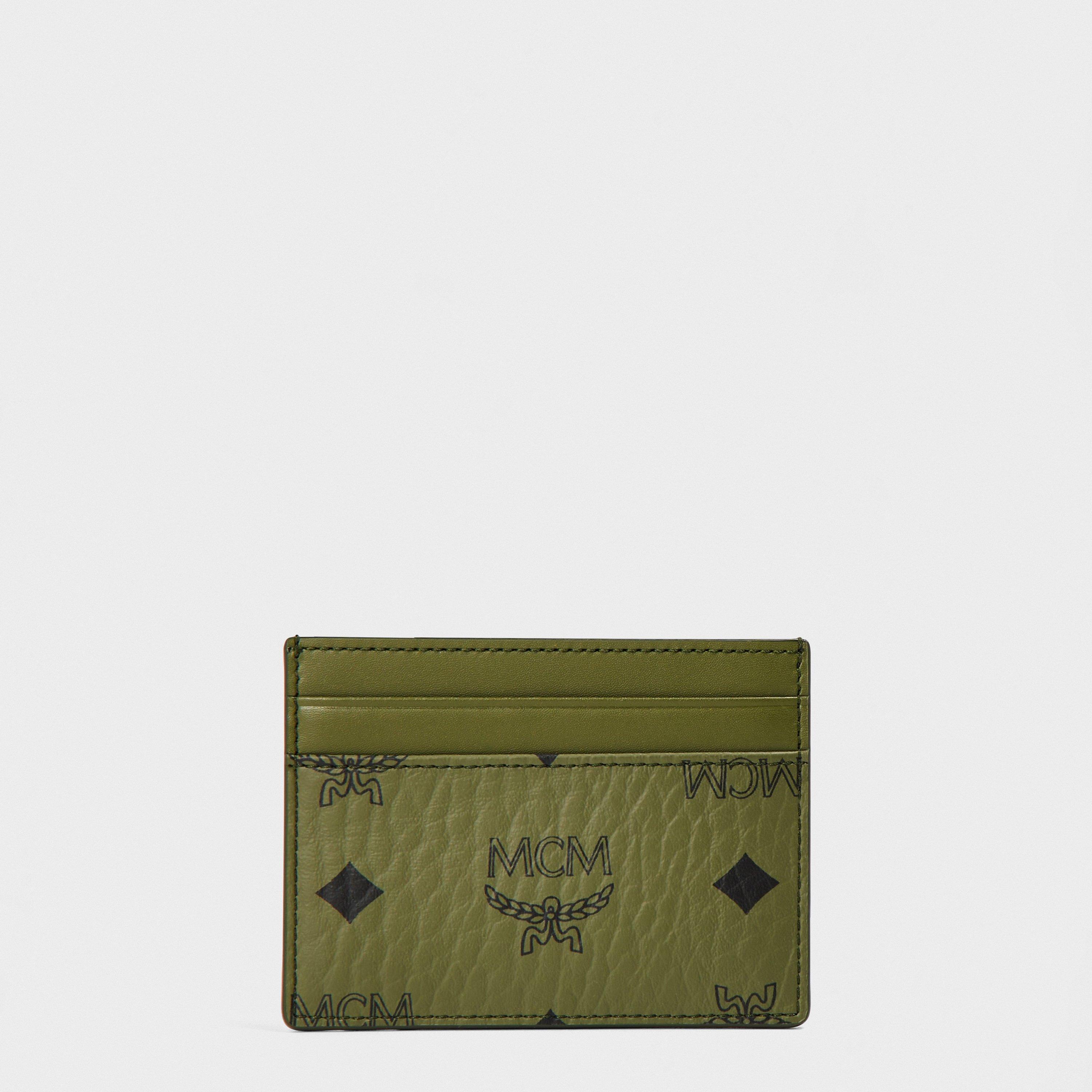 Mcm Men's Card Holder - Khaki Moss