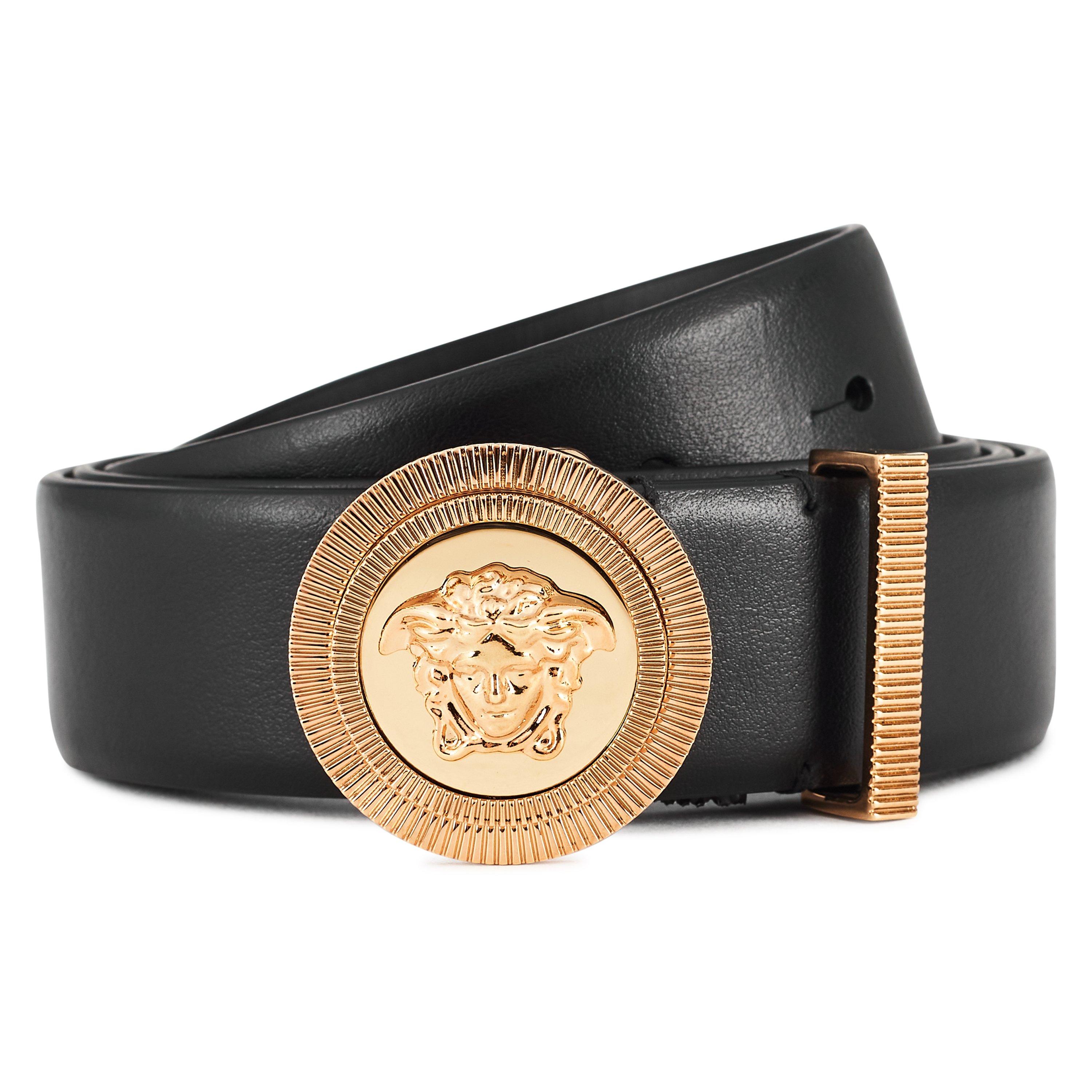 Black 1B00V - Versace - Logo Belt - 2