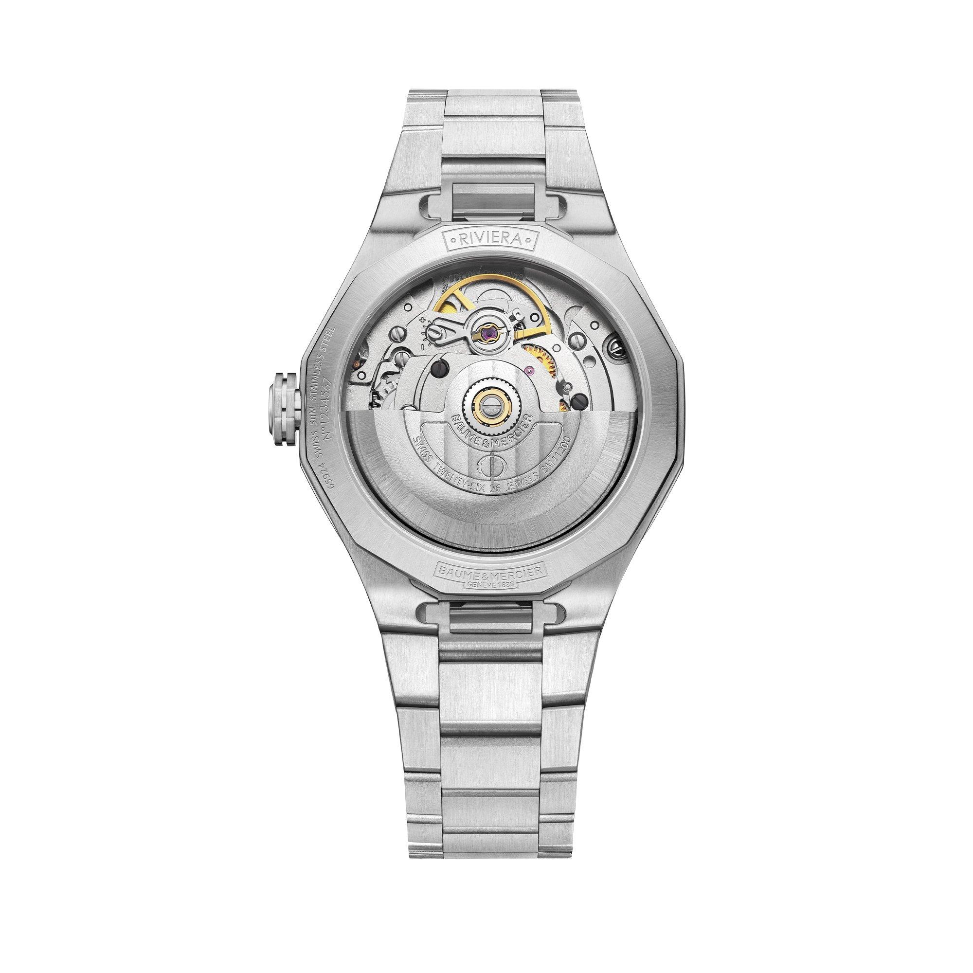 Silver/MOP - Baume and Mercier - Riviera Automatic Analogue Watch - 2