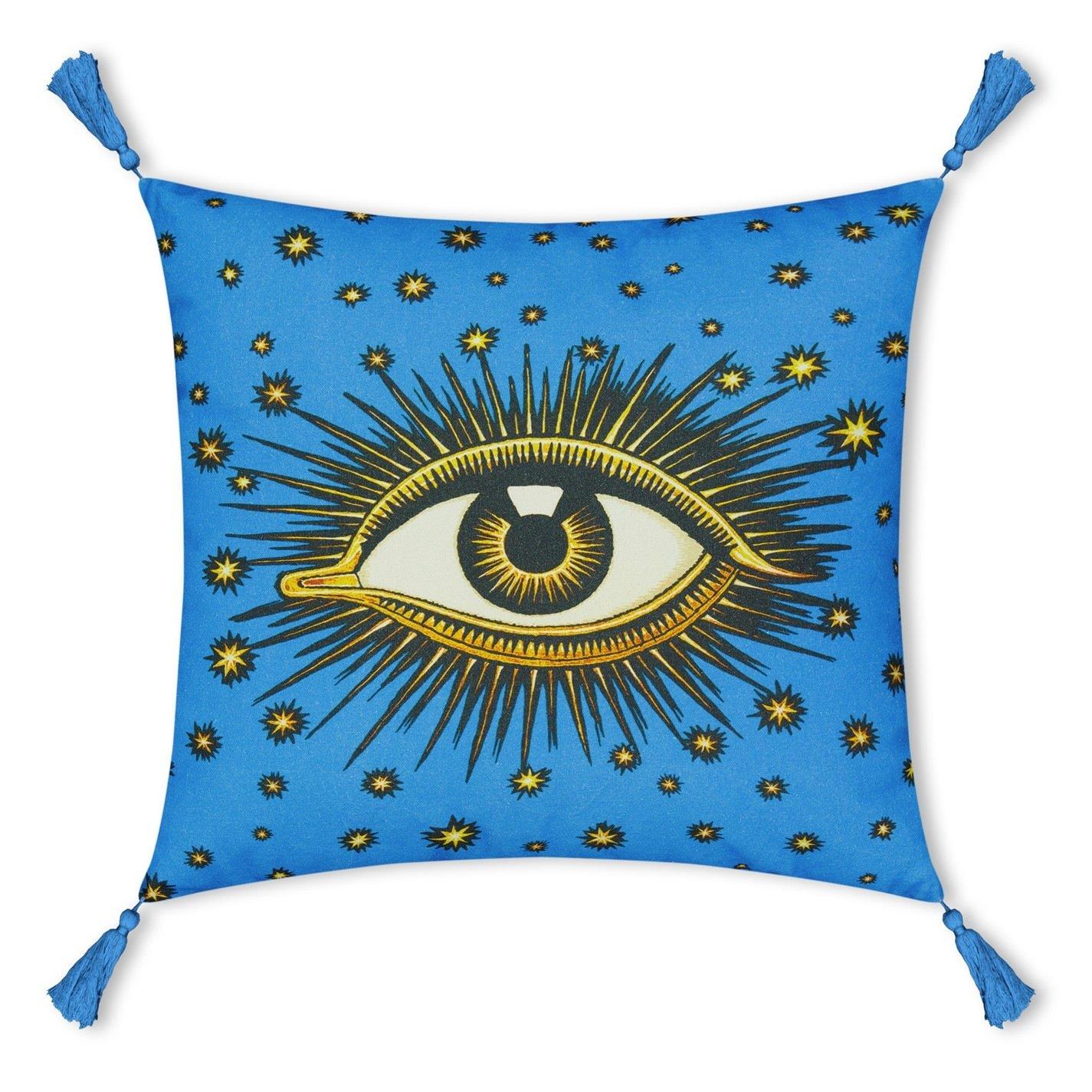 Blue - Les Ottomans - LesOttomans Eye Cushion - 45x45cm - 1
