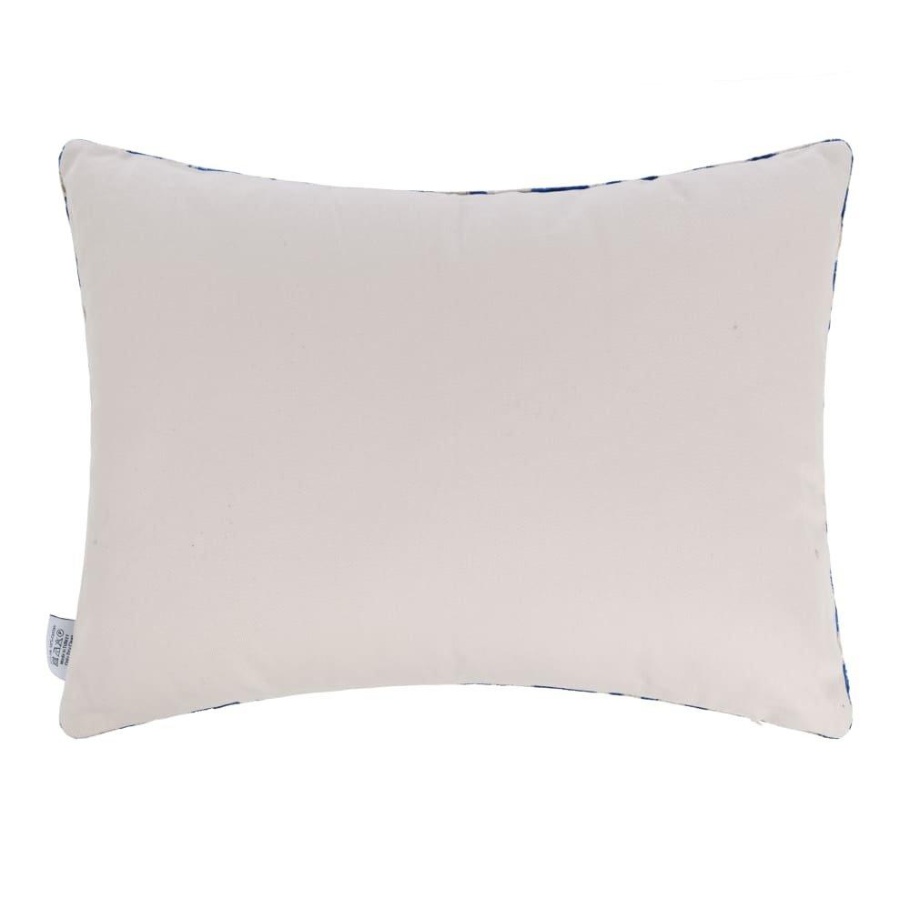 Blue/White - Les Ottomans - LesOttomans Velvet Cushion - 2