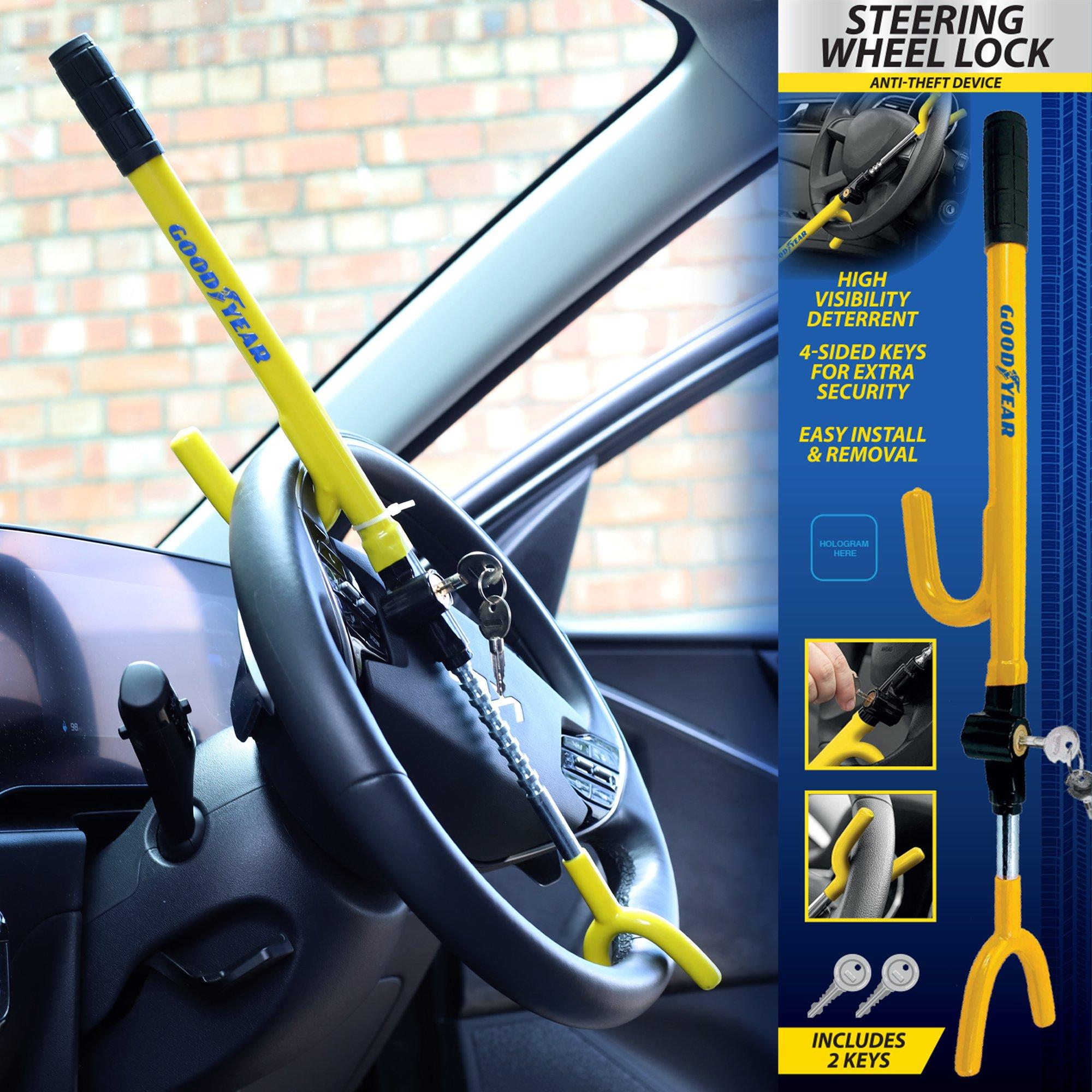 Žuto/Crno - Goodyear - Goodyear Steering Wheel lock - 4