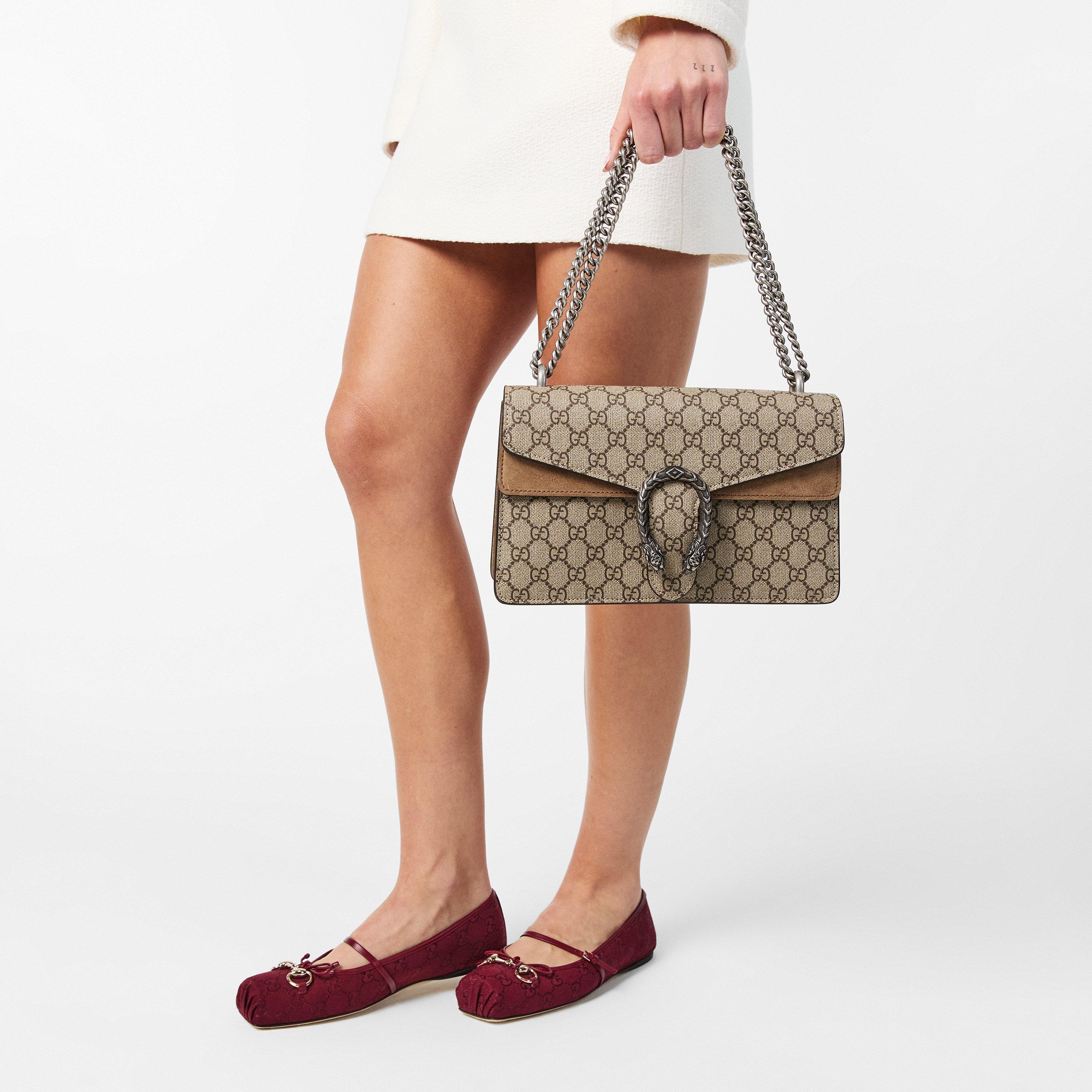 Taupe - Gucci - Dionysus Small Shoulder Bag - 3