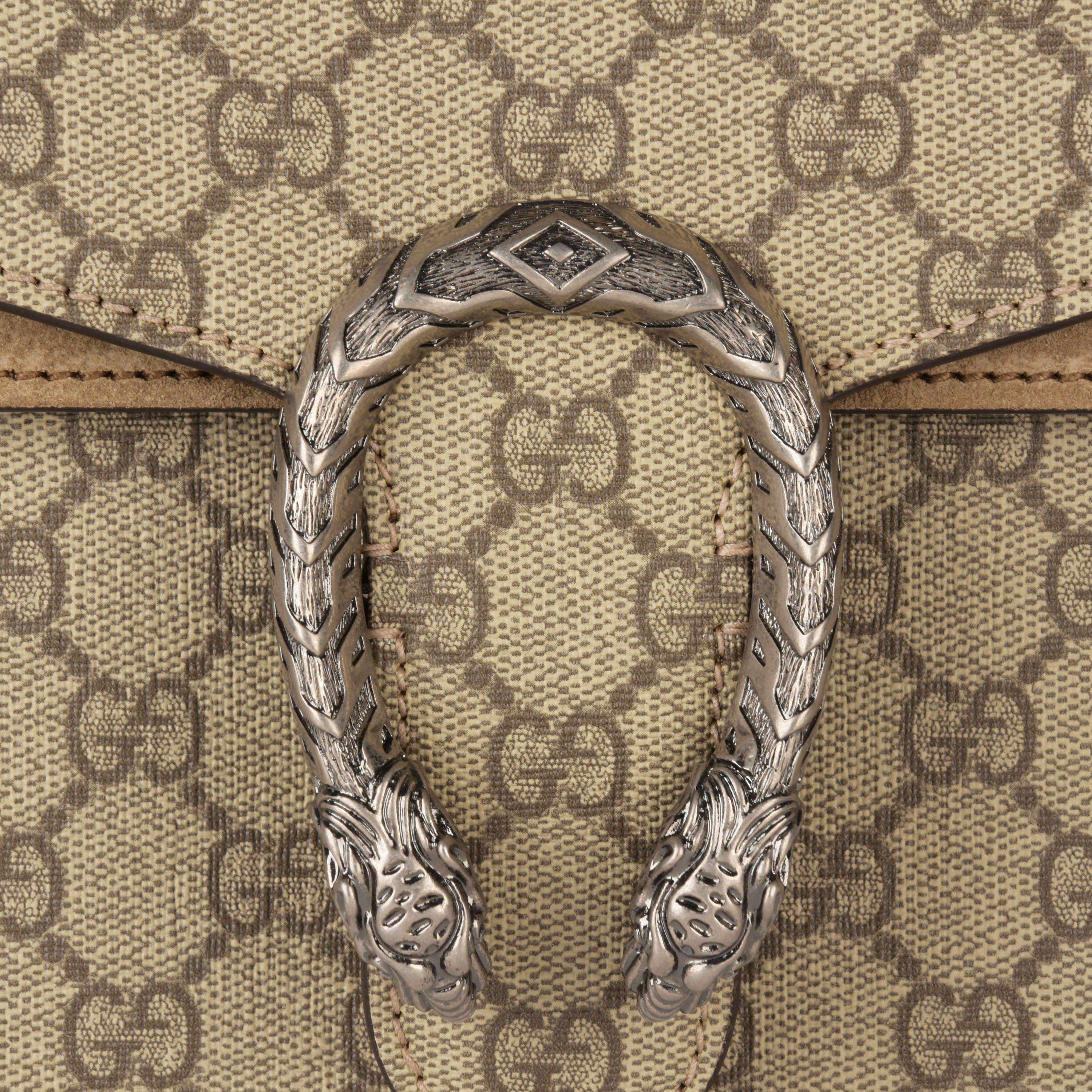 Taupe - Gucci - Dionysus Small Shoulder Bag - 4