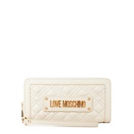 Love Moschino Quilted Logo Zipped Purse