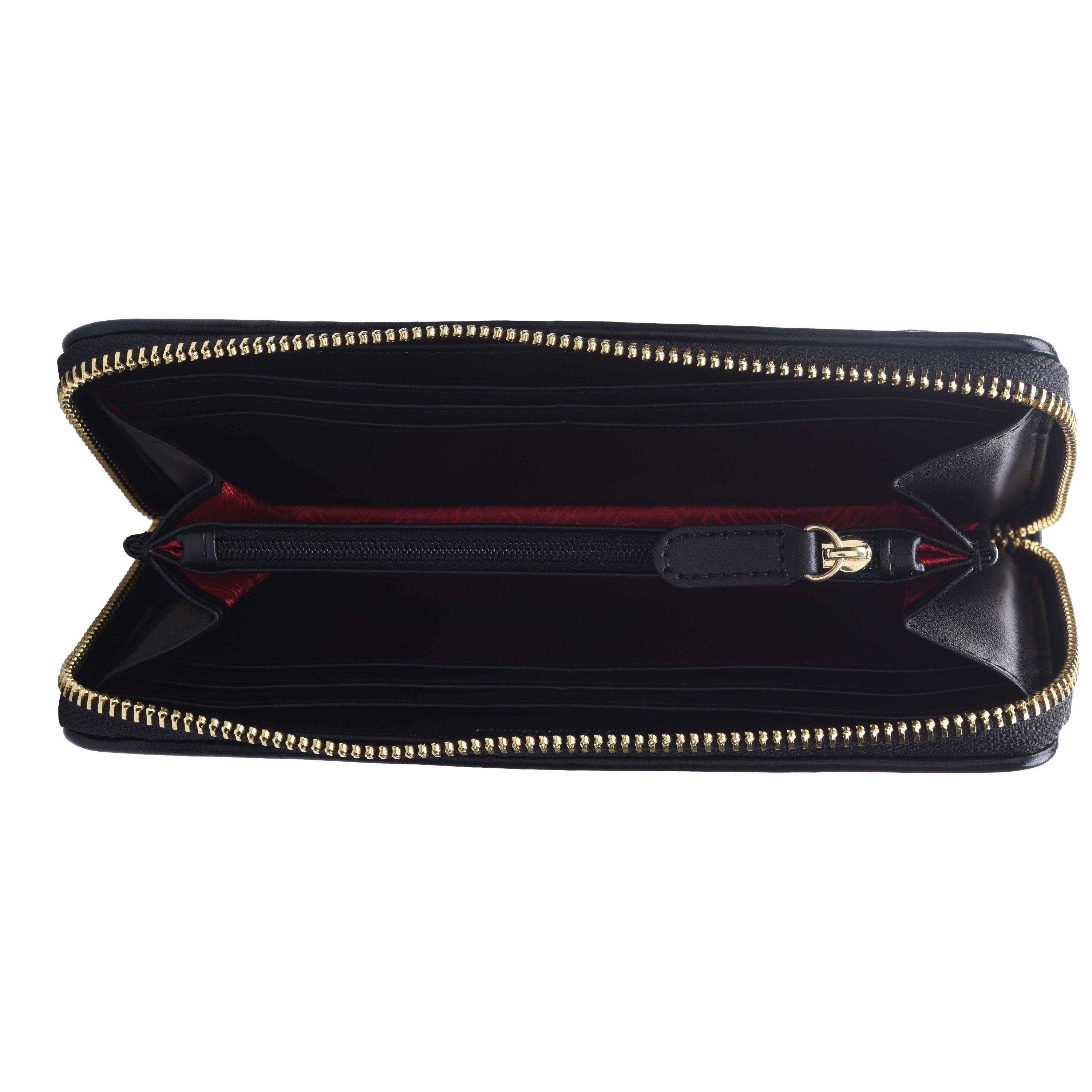 Nero 000 - Love Moschino - Quilted Logo Zipped Purse - 3