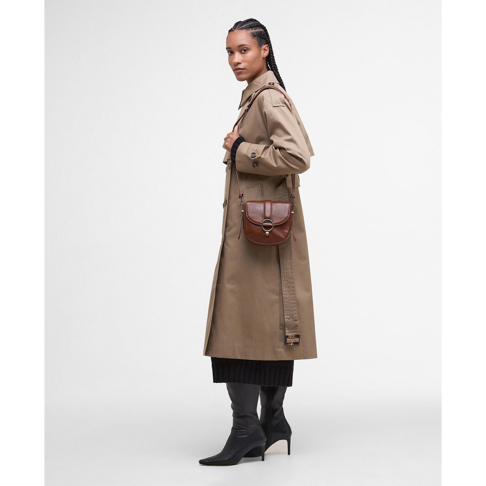 Brown - Barbour - Women's Elm Leather Crossbody Bag - 2