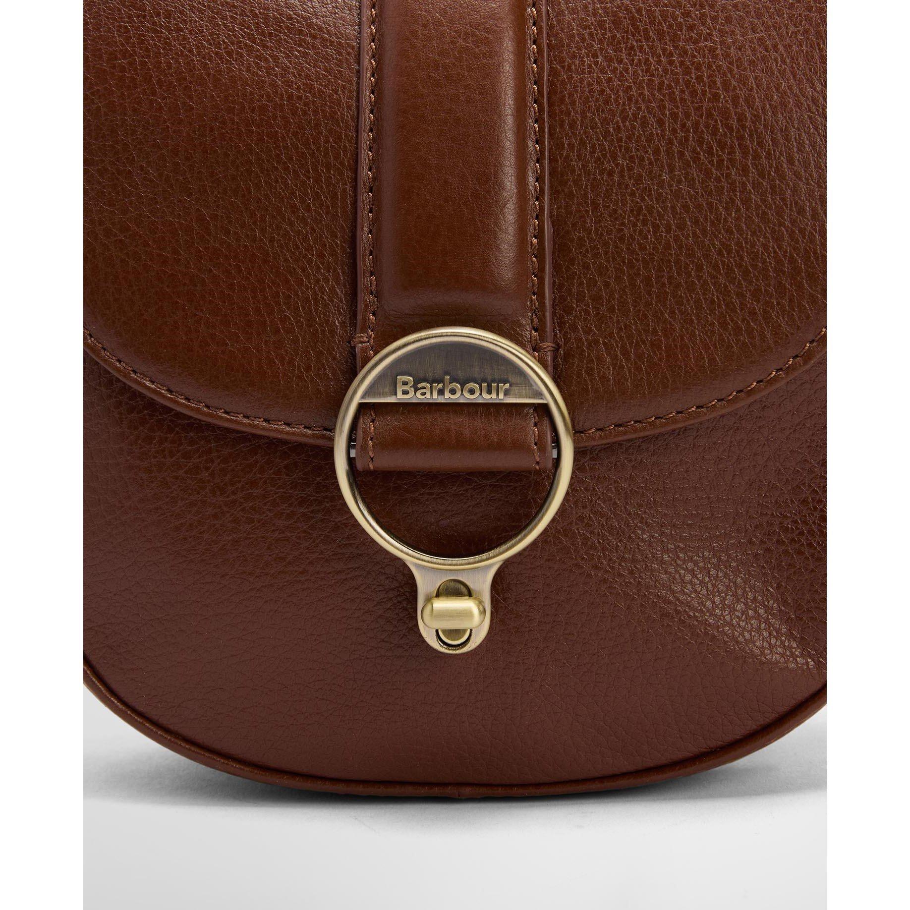 Brown - Barbour - Women's Elm Leather Crossbody Bag - 4