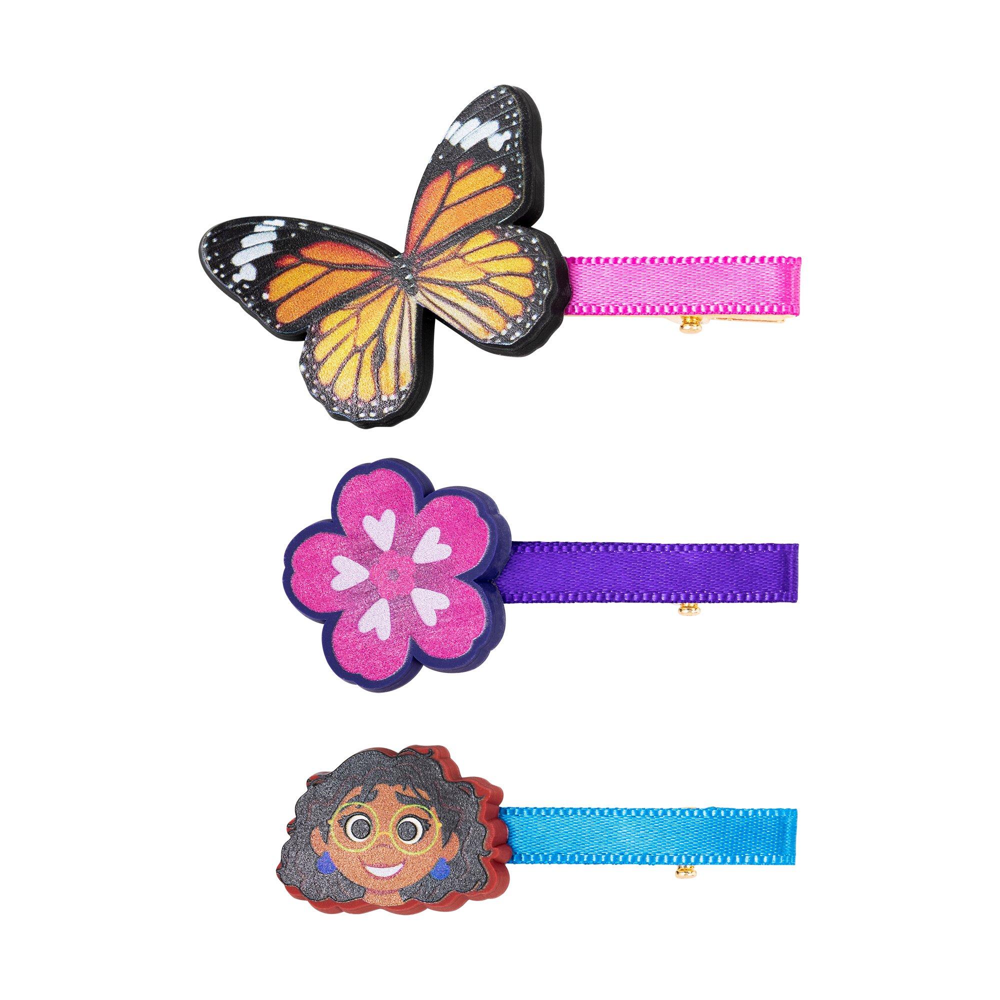 Pnk/Blu/Orng - Disney - Encanto Pink, Blue and Orange 3 Piece Hair Clip Set - 1