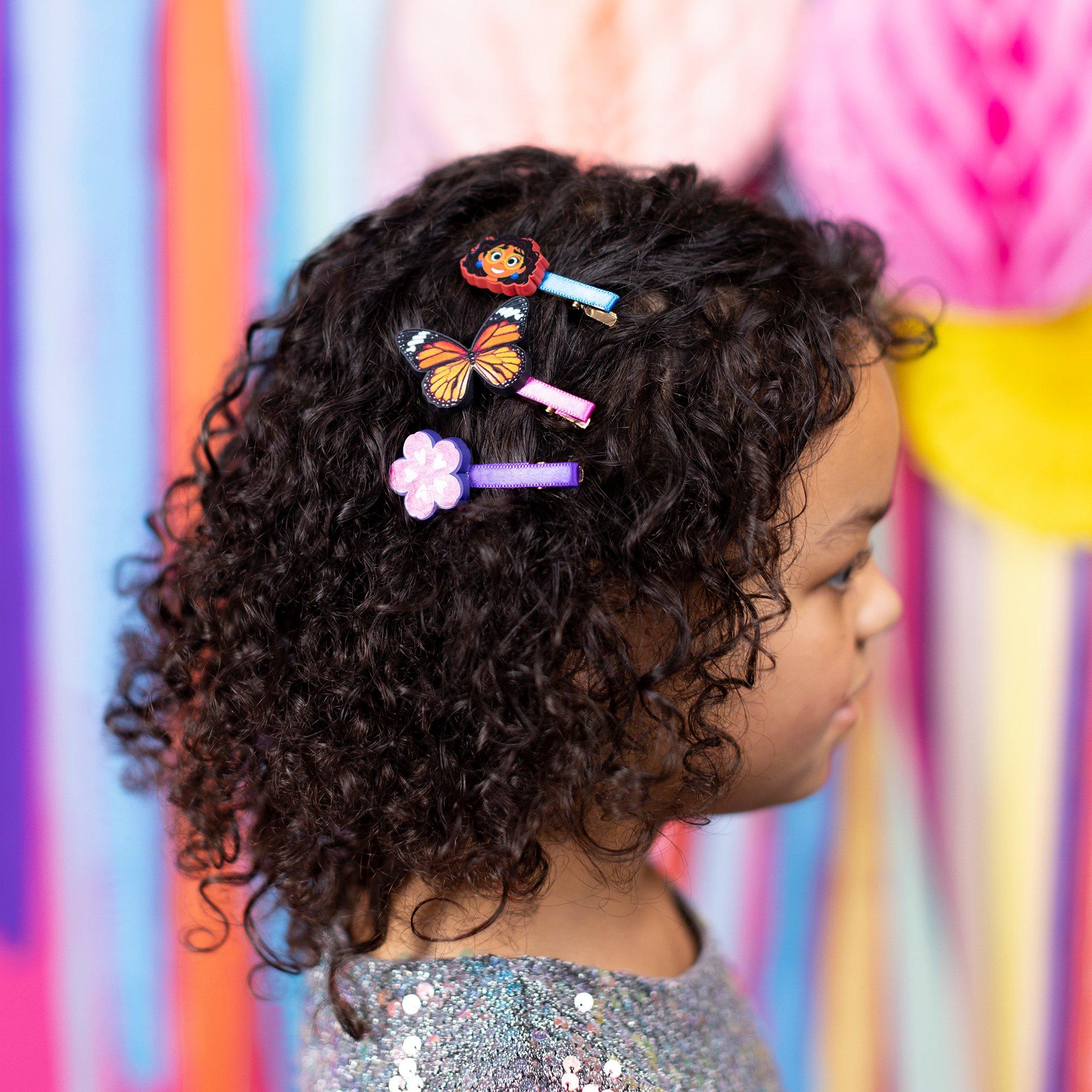Pnk/Blu/Orng - Disney - Encanto Pink, Blue and Orange 3 Piece Hair Clip Set - 3