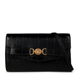 Versace Mini Croc Effect Medusa Crossbody Bag