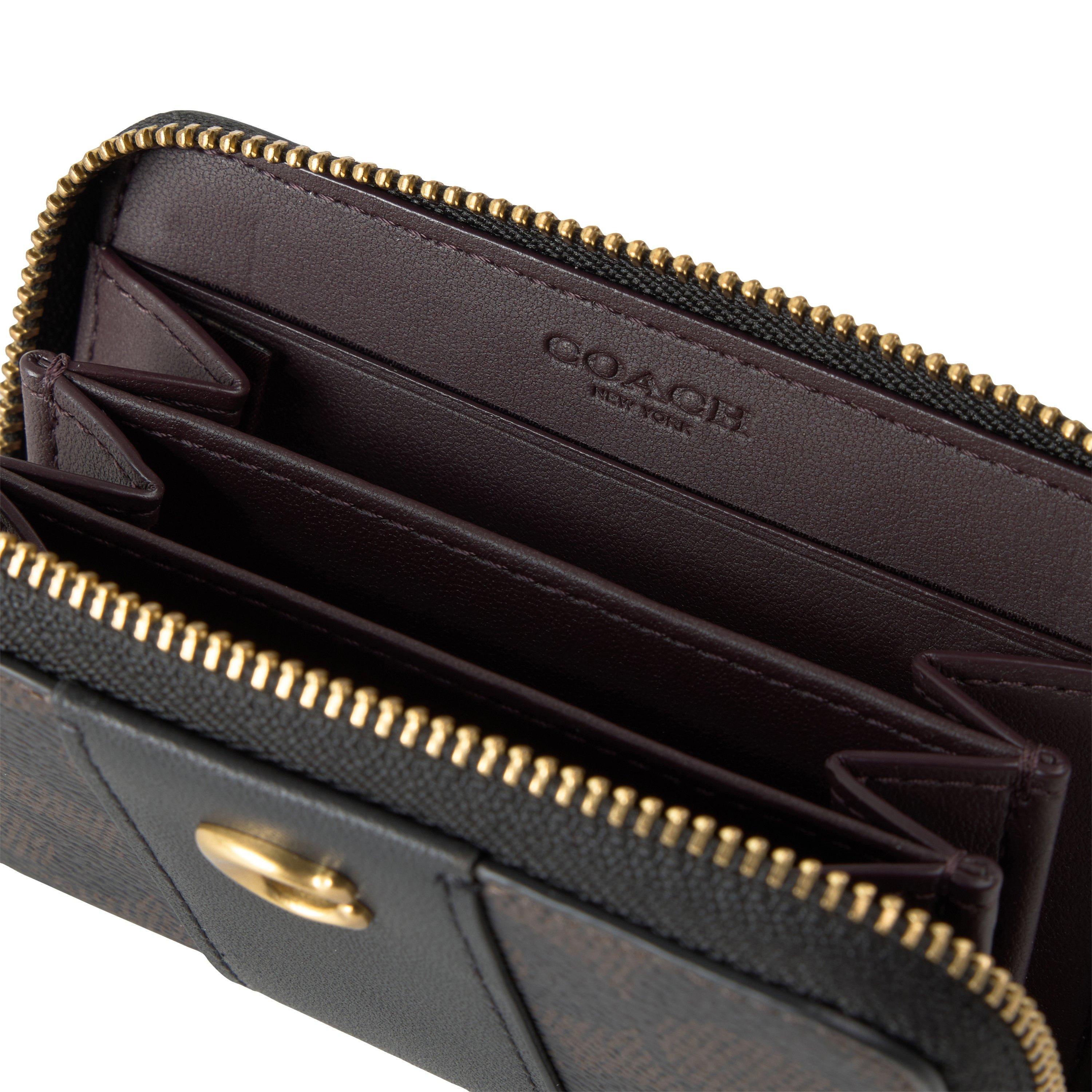 B4/WALNUT BLACK - Coach - Women's Zip Around Purse - 4