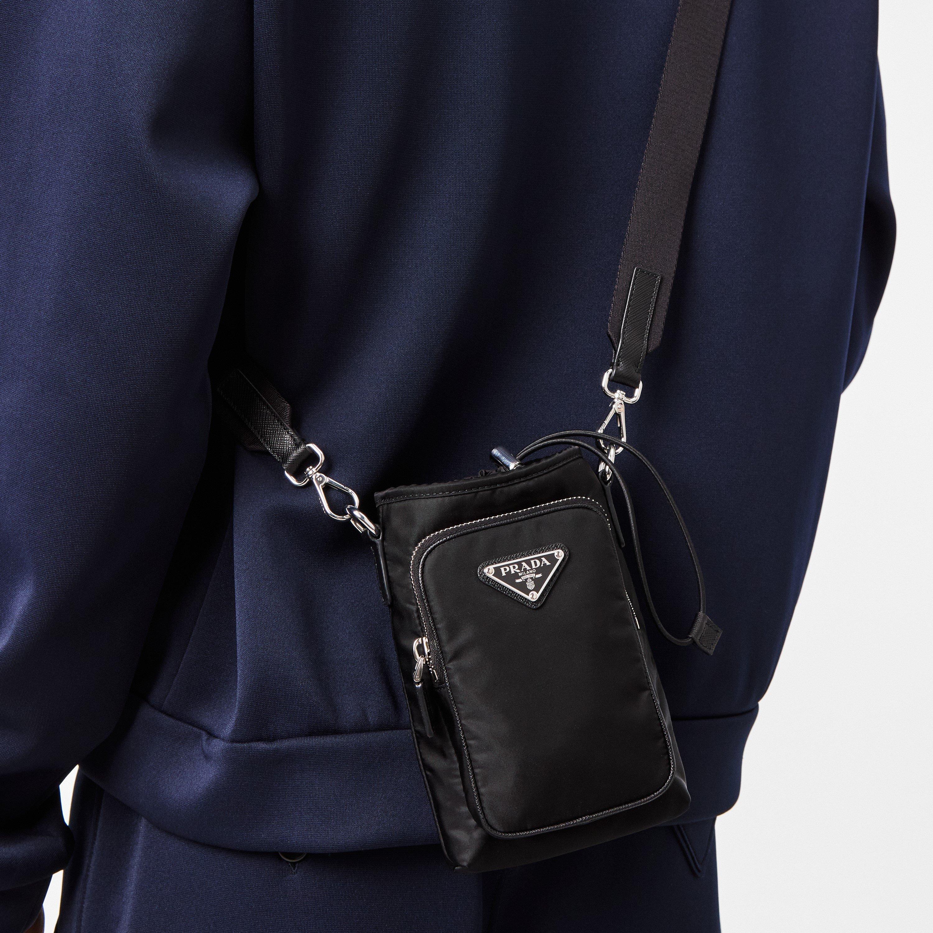 Black - Prada - Men's Small Cross Body Bags - 3