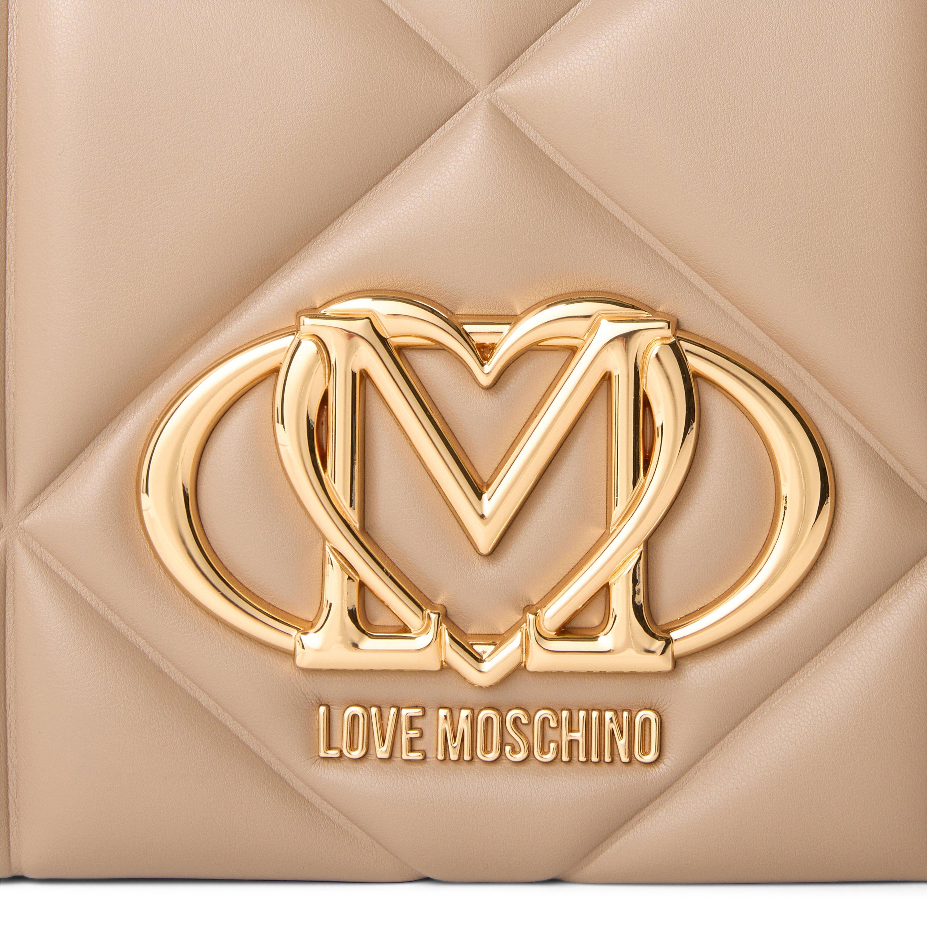 Sand - Love Moschino - Women's LM Quilted Cross Body Bags - 3