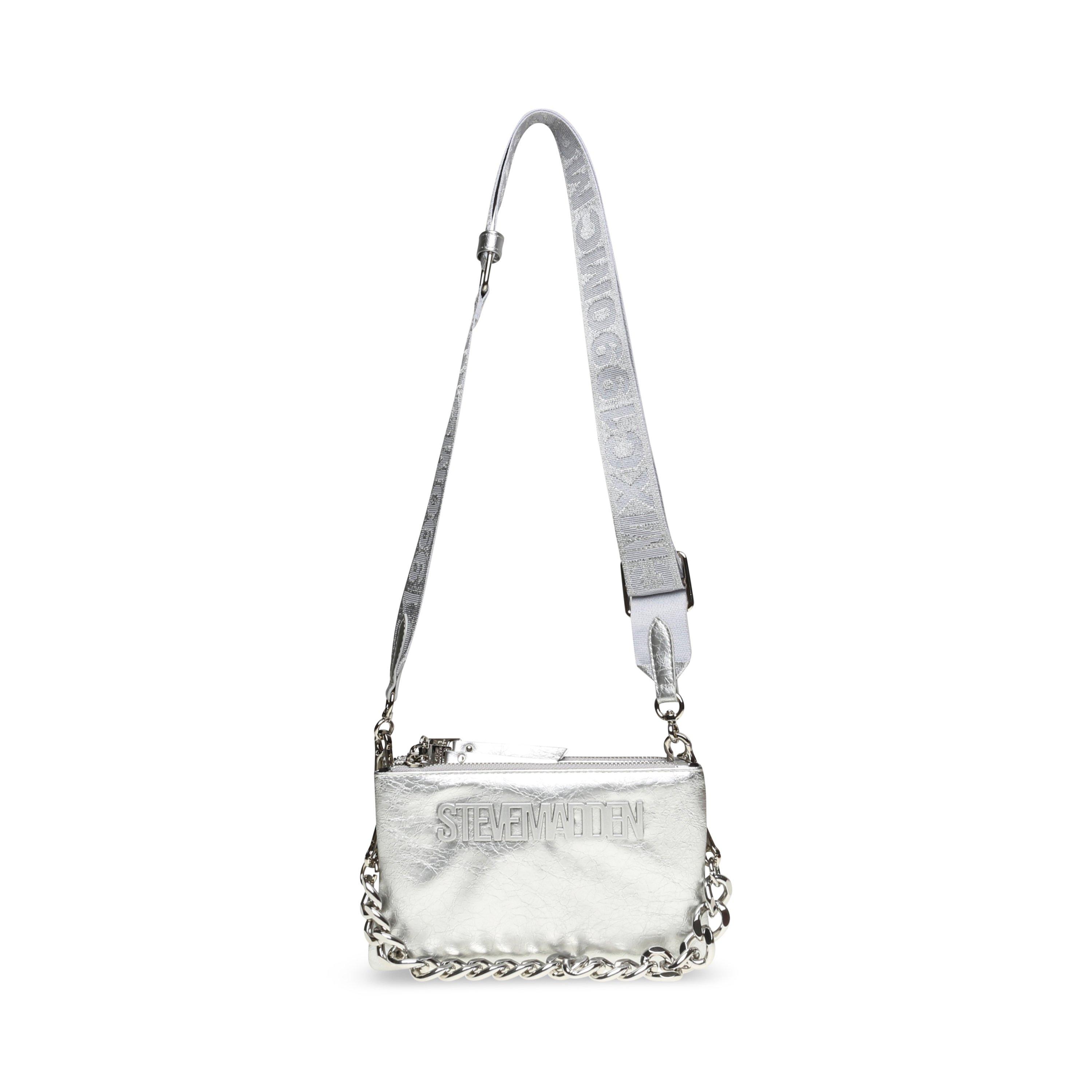 Steve Madden Women's Bnicco Cross Body Bags - Silver