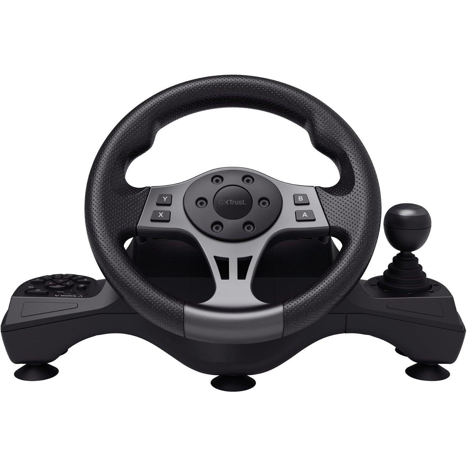 Black - Trust - GXT289 Movi Racing Wheel for PC - 2