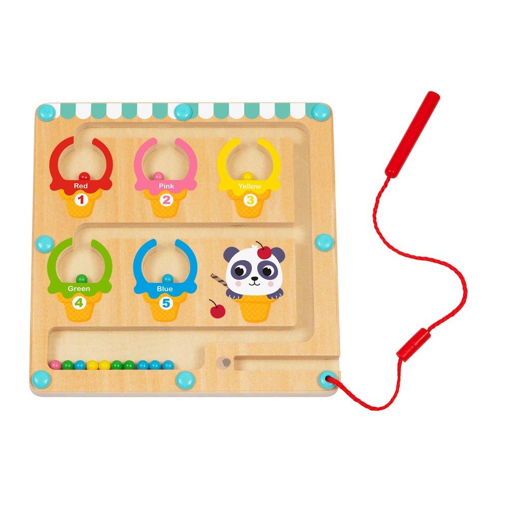 Tooky Toy  Kids Magnetic Color & Number Maze - 