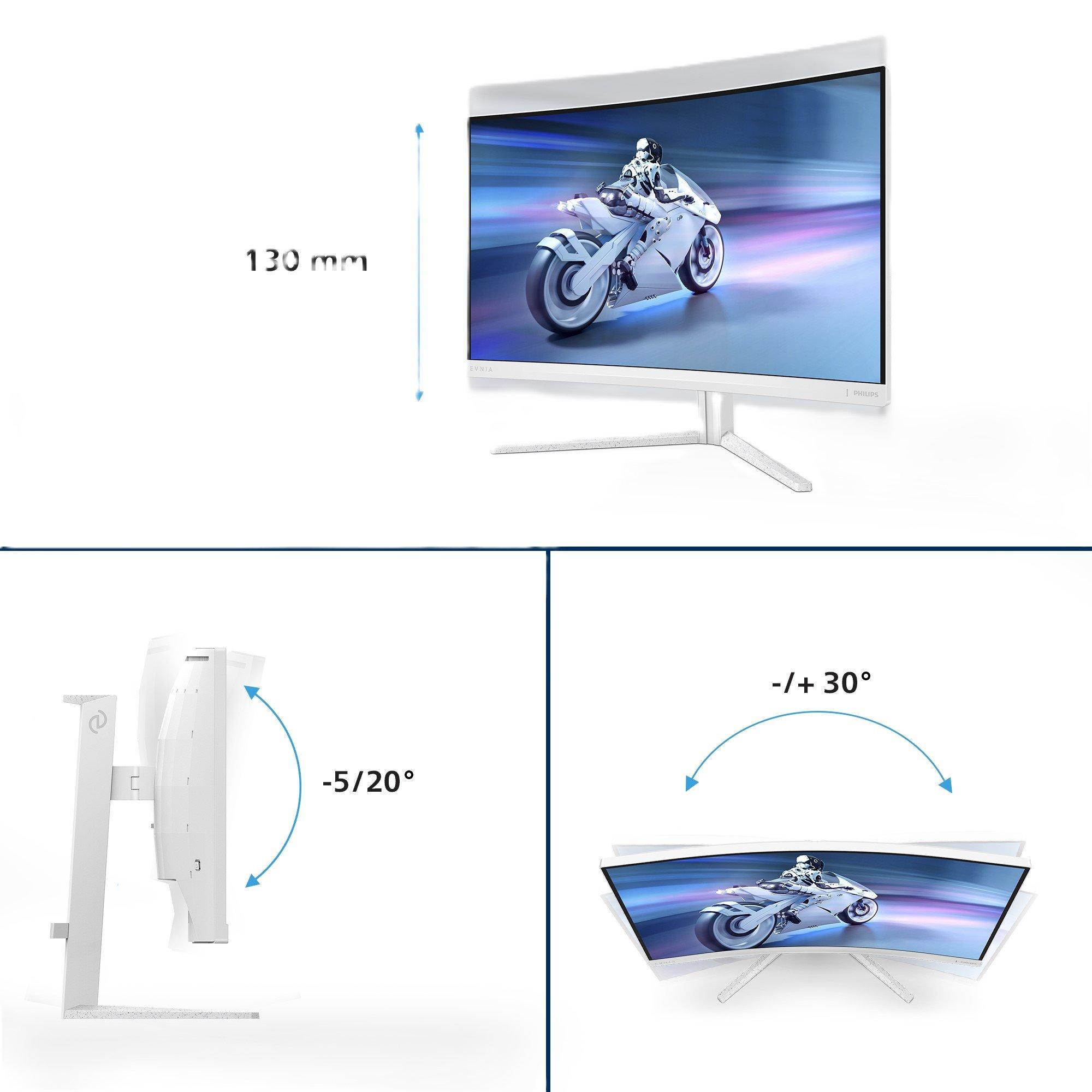 Black - Philips - Philips Evnia 27M2C5501 27 Inch Fast VA QHD 180Hz Gaming monitor - 3