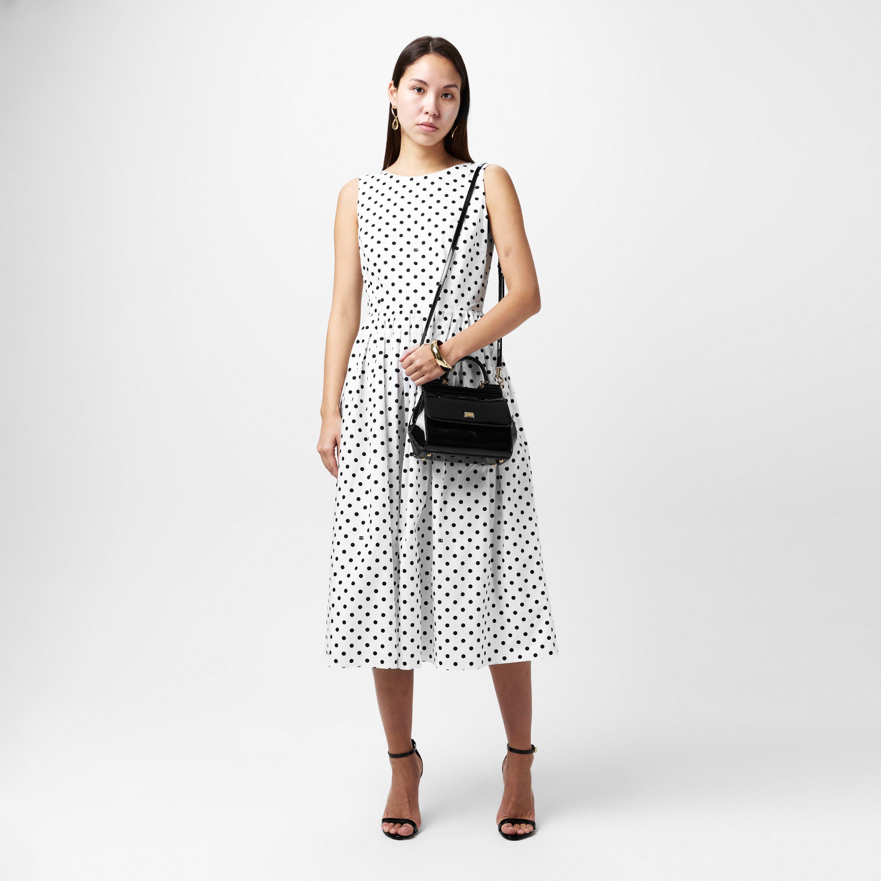 Black Shiny - Dolce and Gabbana - Medium Sicily Handbag - 6