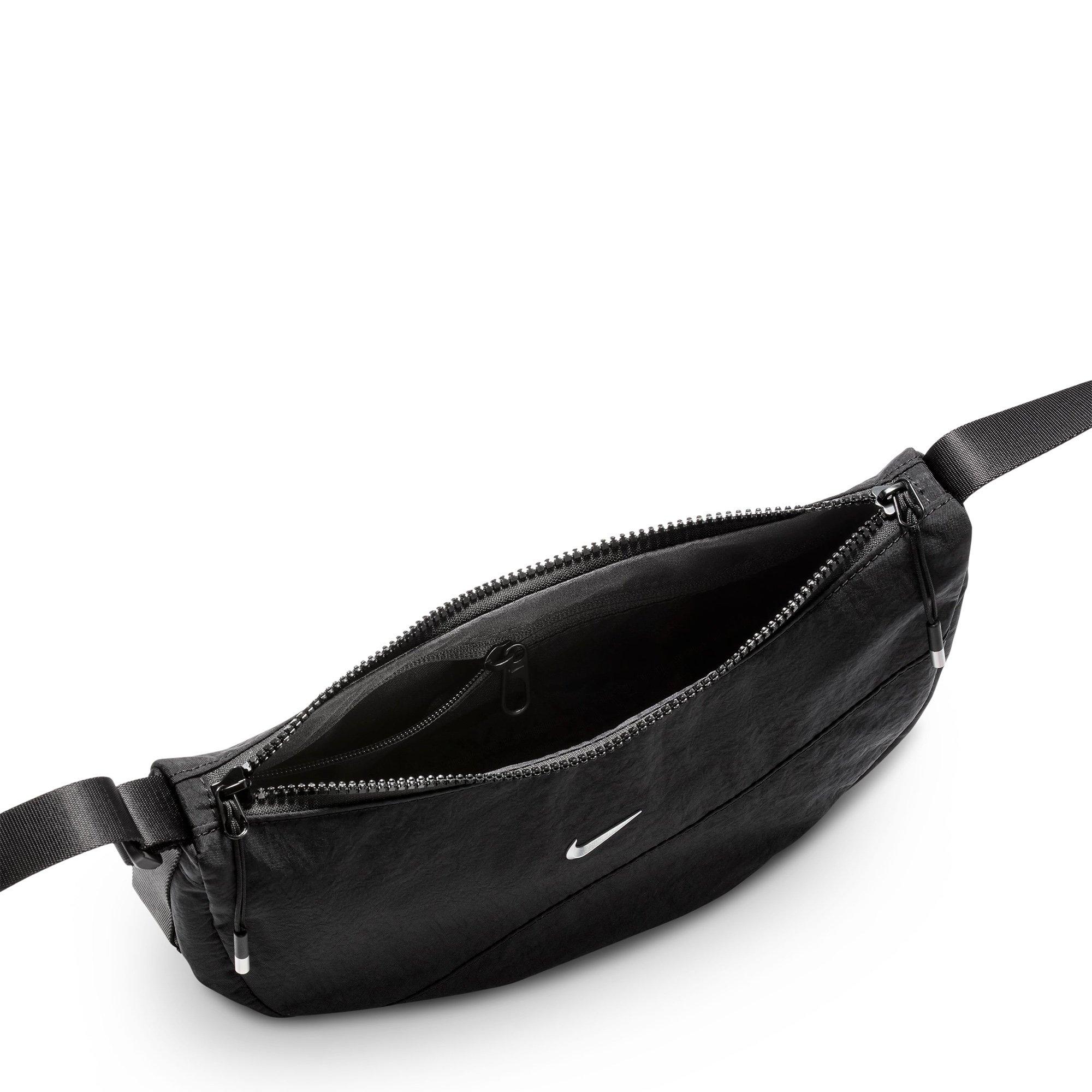 Blk/Matte Silv - Nike - Nike Aura Crescent Adults Crossbody Bag - 4