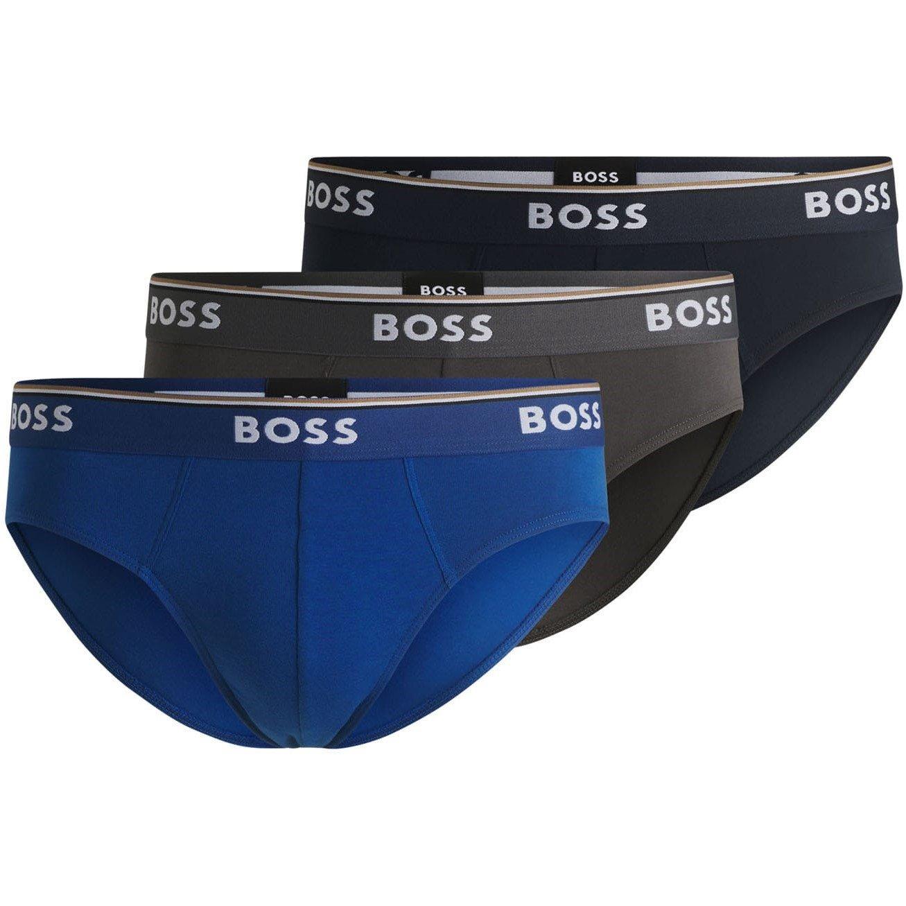 Nvy/Blu/Gry 487 - Boss - 3 Pack of Power Briefs