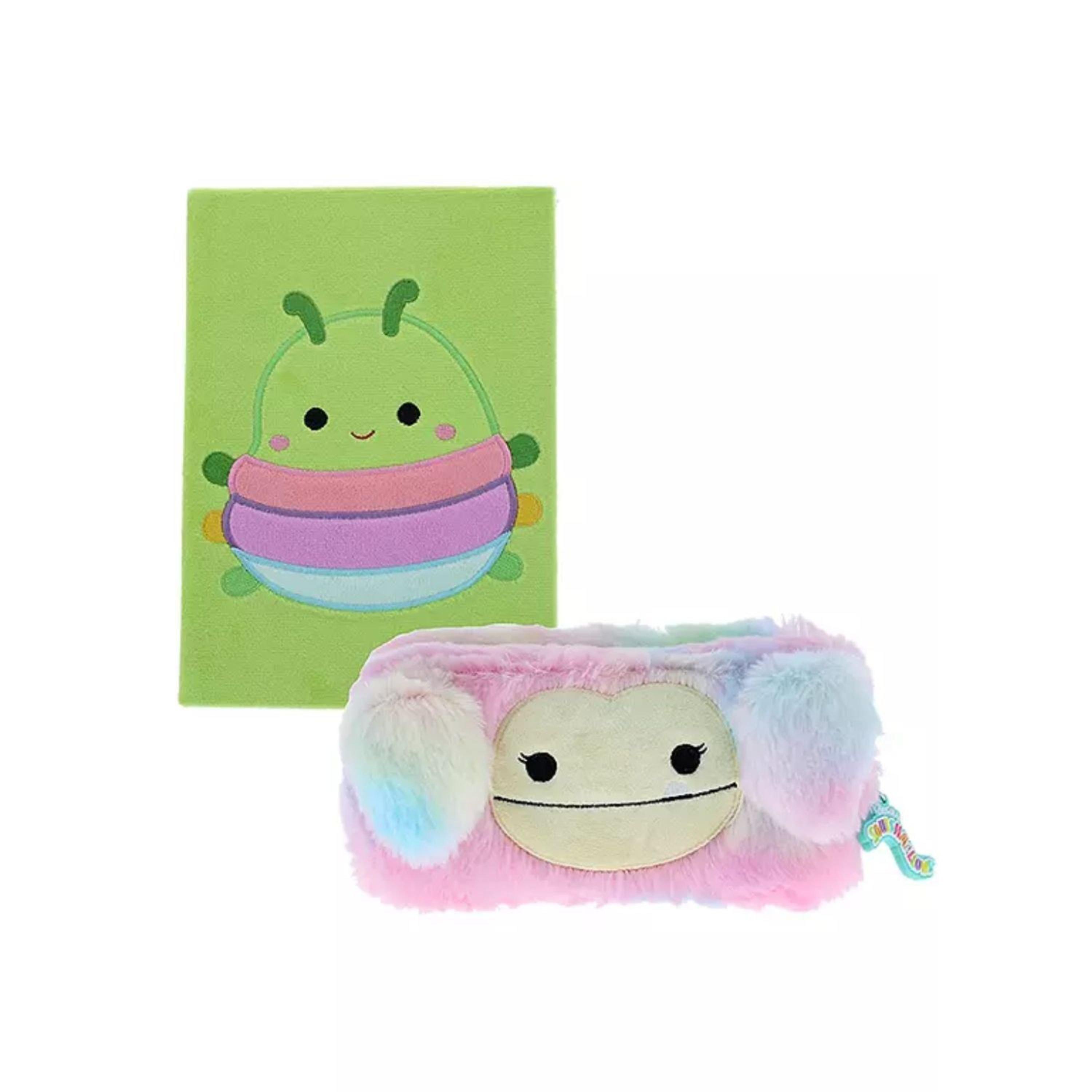 Pink - Squishmallows - Squishmallows Plush Notebook & Plush Pencil Case