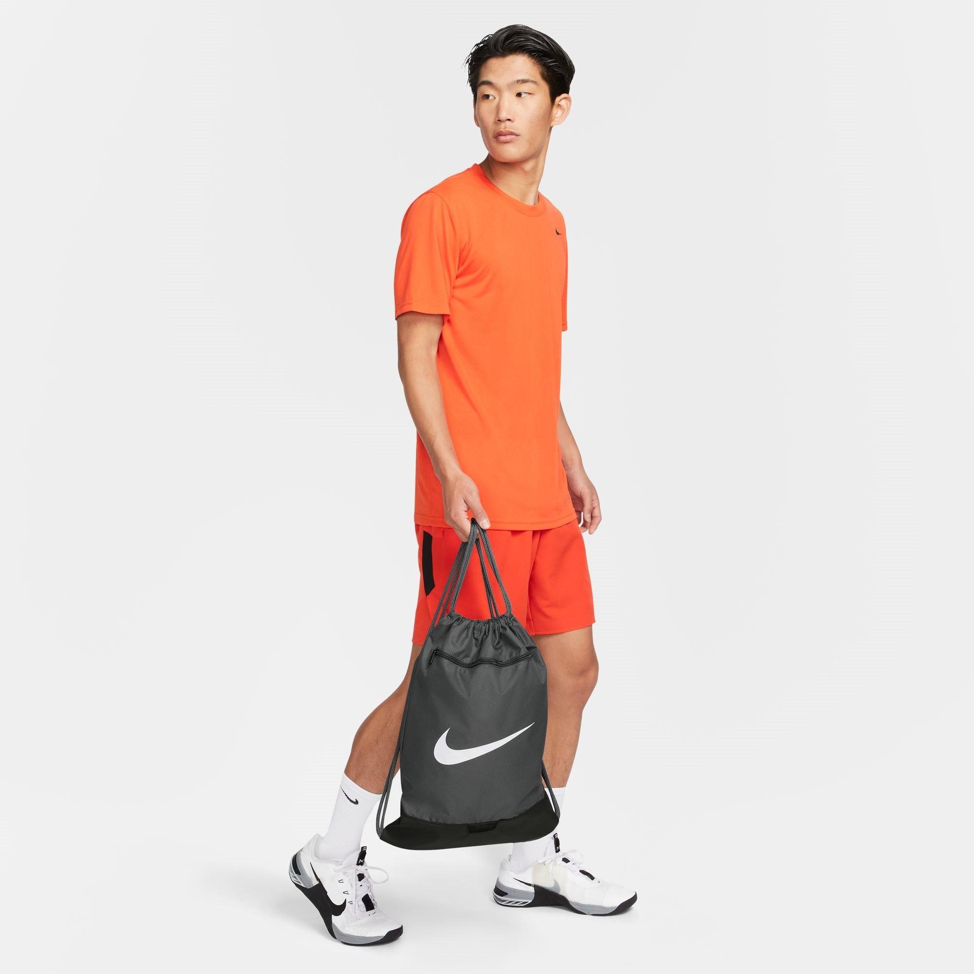 Grey/White - Nike - Brasilia Gym Sack - 6