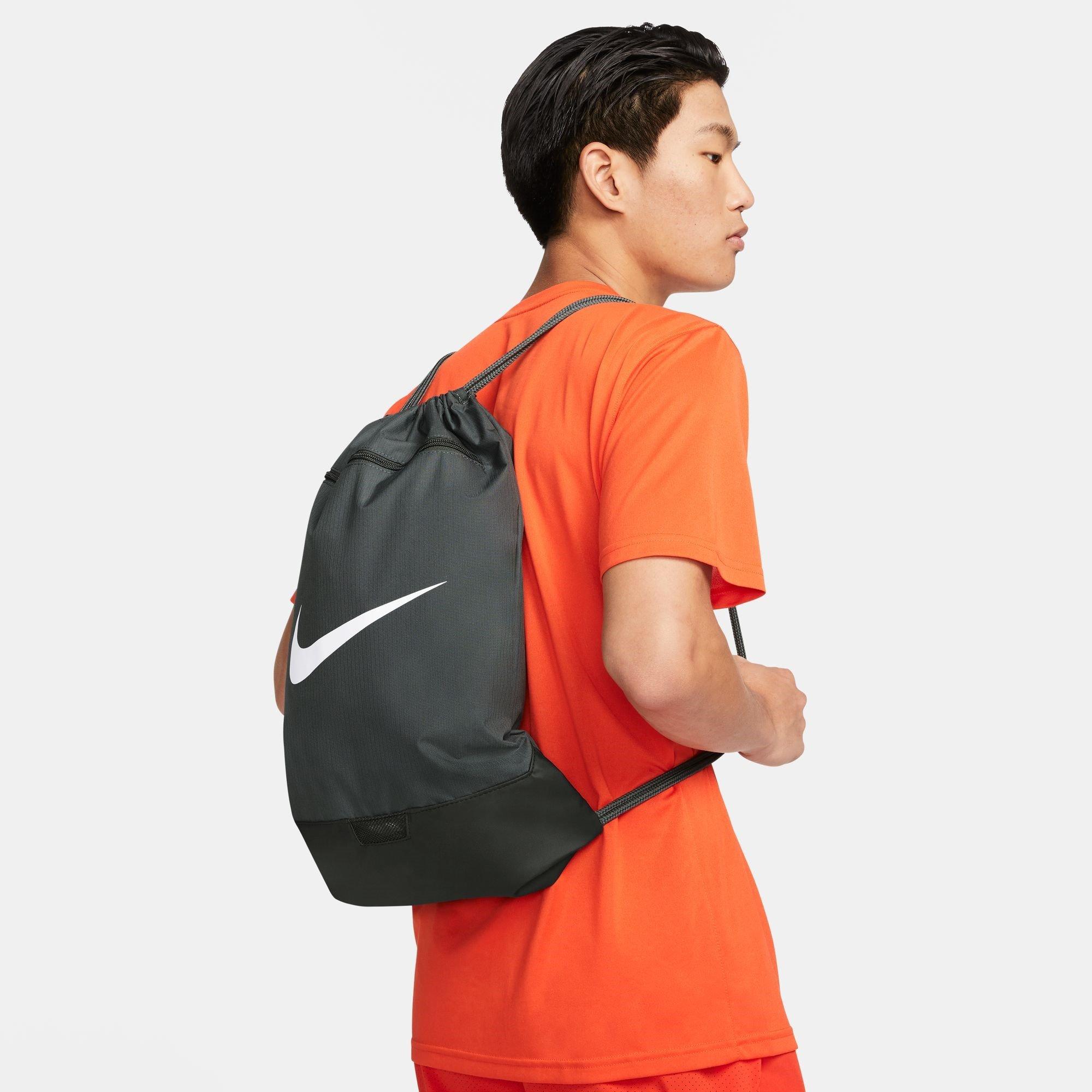 Grey/White - Nike - Brasilia Gym Sack - 7