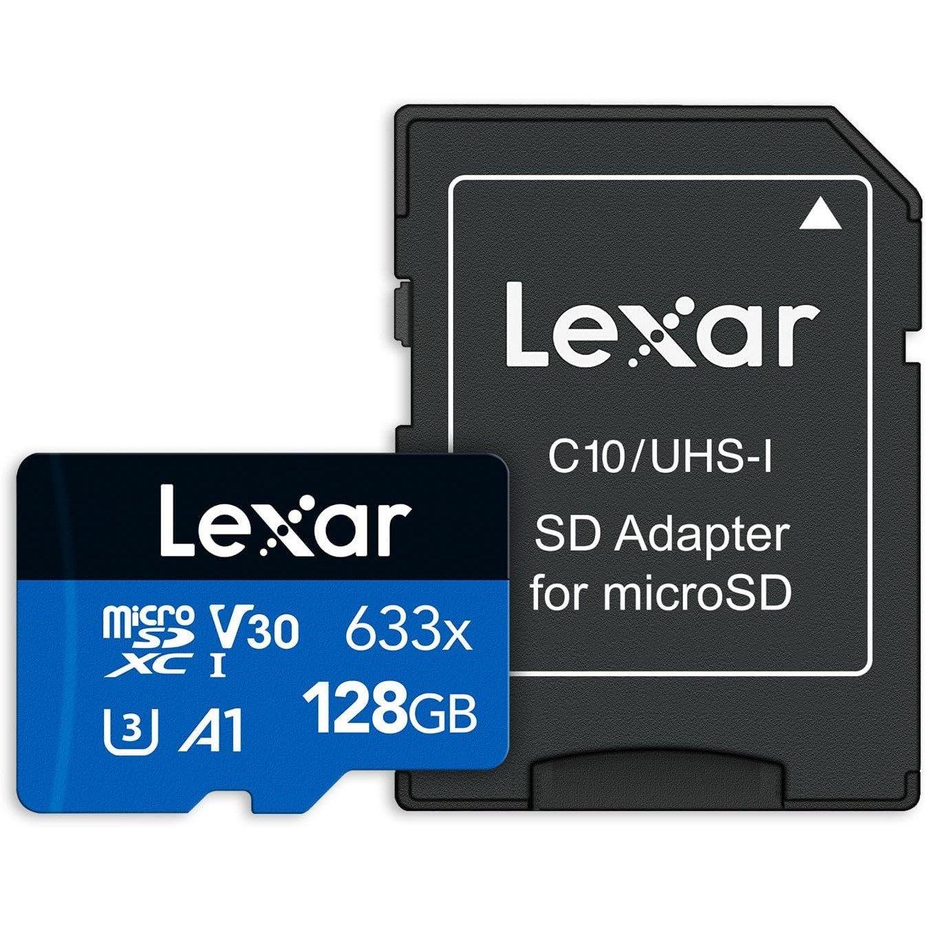 Black - Lexar - microSDXC Card - 1