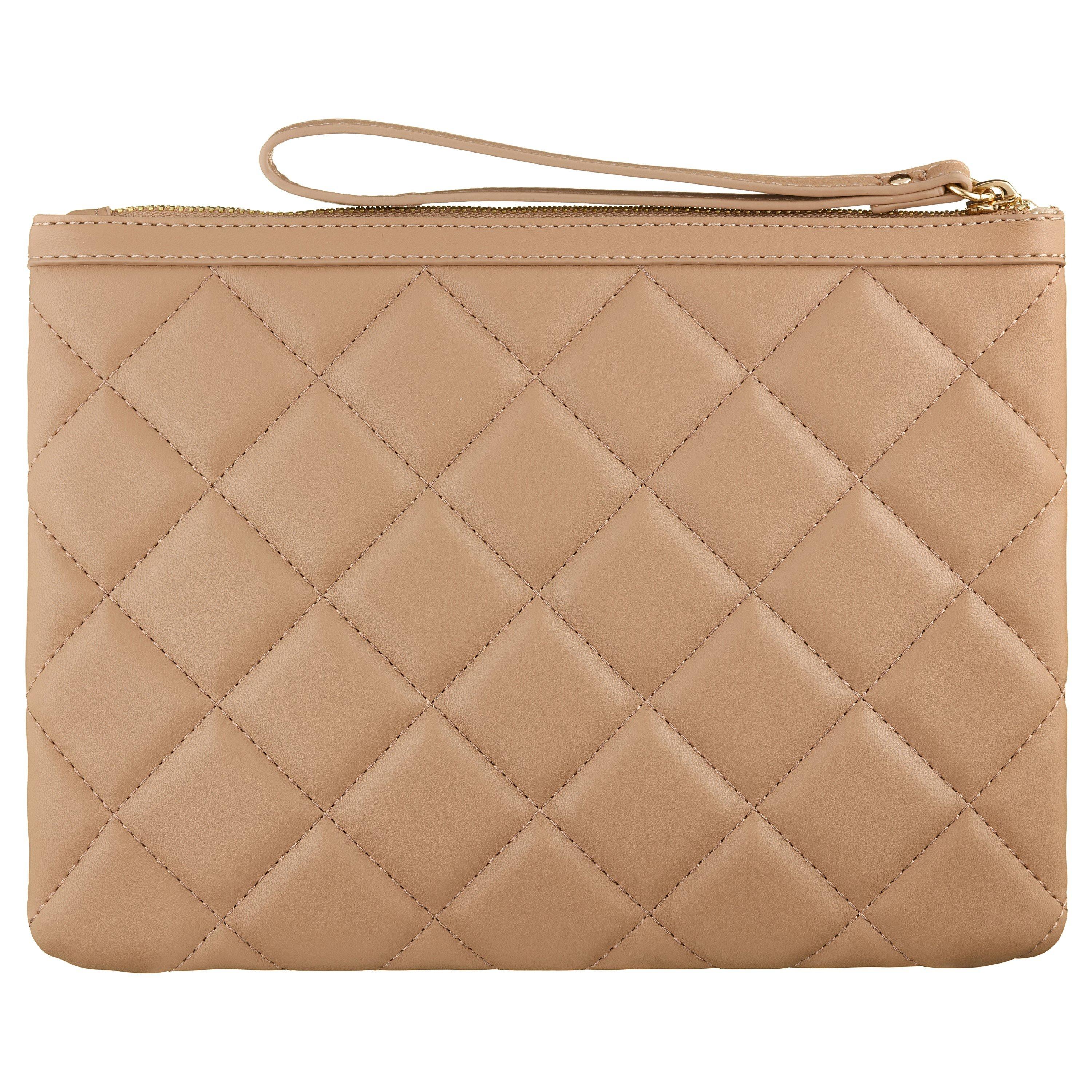 Beige - Valentino - Zip Cross Body Quilted Ada Bag - 2
