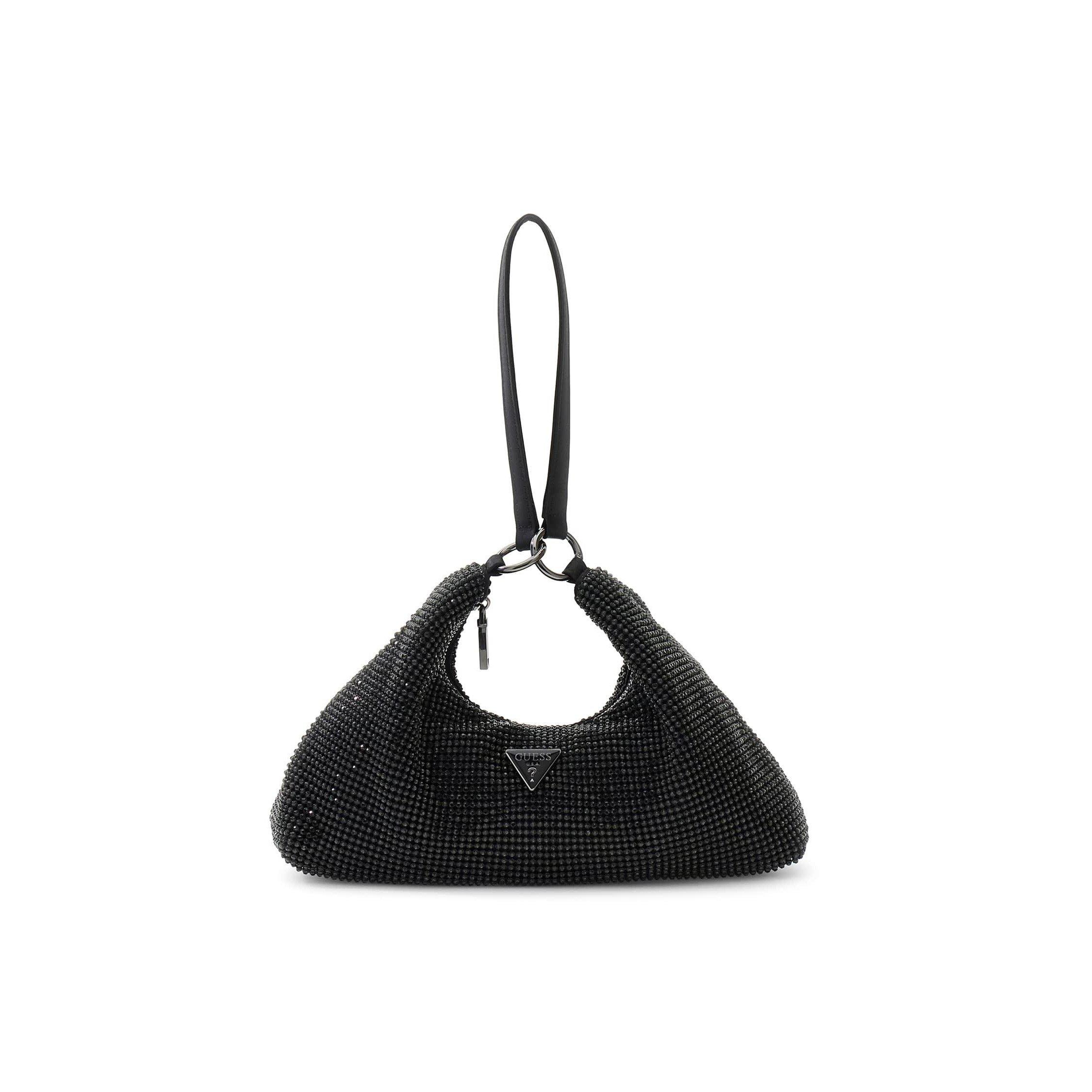 BLACK - Guess - Women's Jewels Wristlet Metal Shoulder Bag - 1