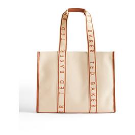 Ted Baker Branded Webbing Canvas Tote Bag