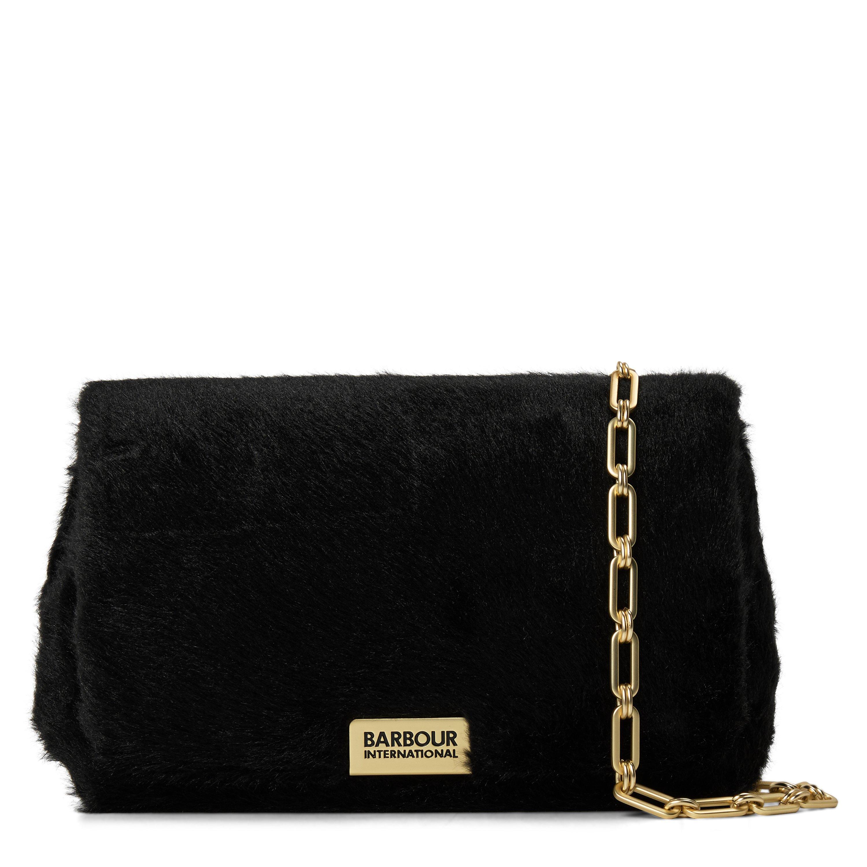 Barbour International Women's Black Faux Fur Cross-Body Bag - Image 2
