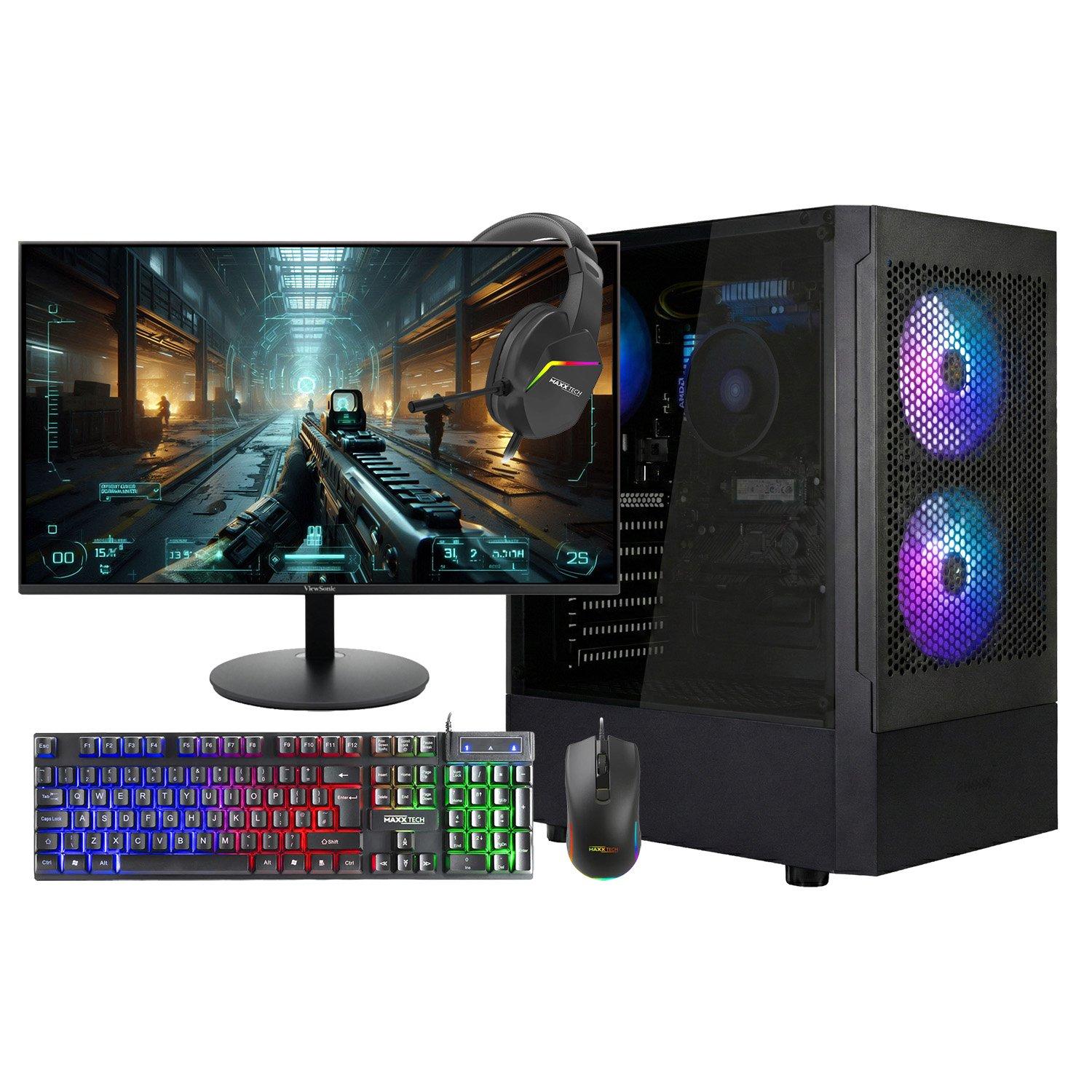 Schwarz - Entity - Entity Excalibur Core Gaming PC Bundle - AMD Ryzen 5 5500GT 16GB 512GB SSD - Black - 1