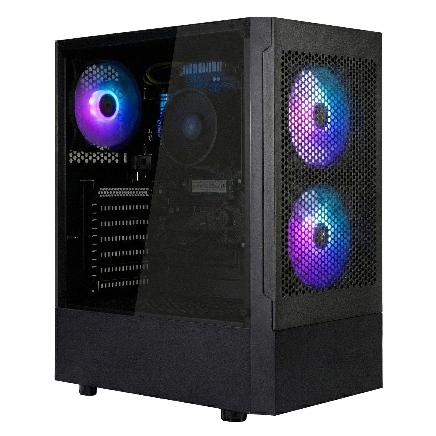 Schwarz - Entity - Entity Excalibur Core Gaming PC Bundle - AMD Ryzen 5 5500GT 16GB 512GB SSD - Black - 2