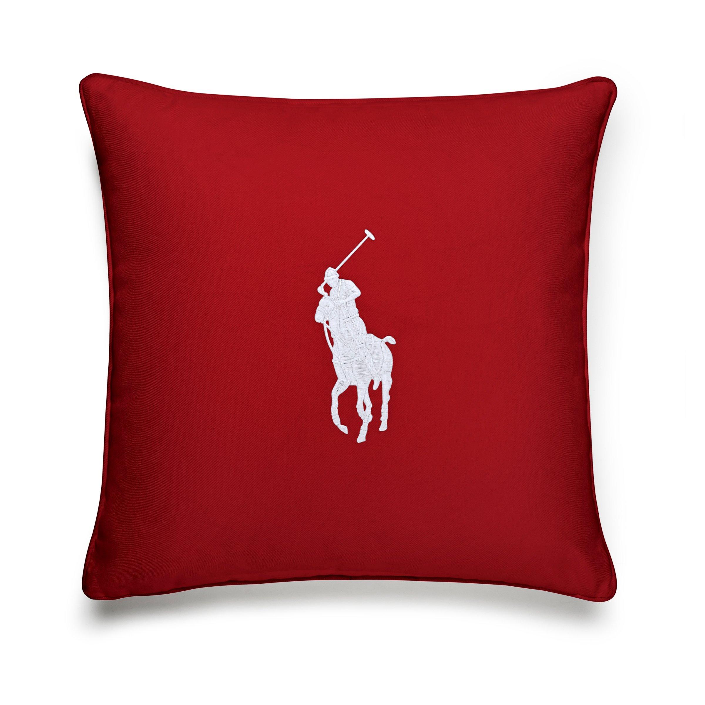 Red - Ralph Lauren Home - Pony Cushion - 50x50cm